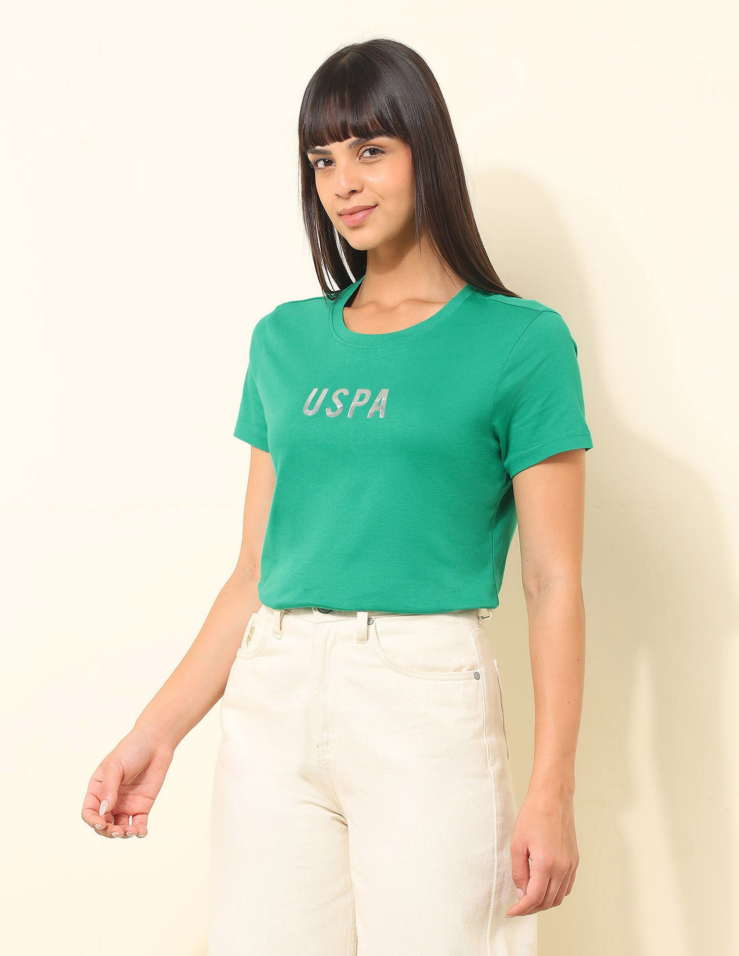 Regular Fit Brand Printed T-Shirt Green - U.S. POLO ASSN. | Large