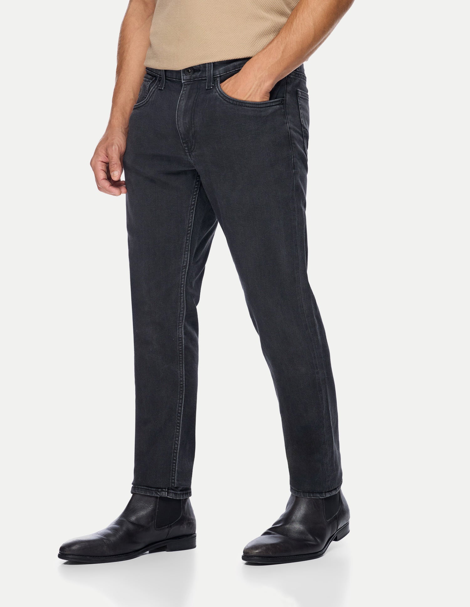 Brandon Slim Tapered Fit Jeans Black - U.S. Polo Assn. India | Large