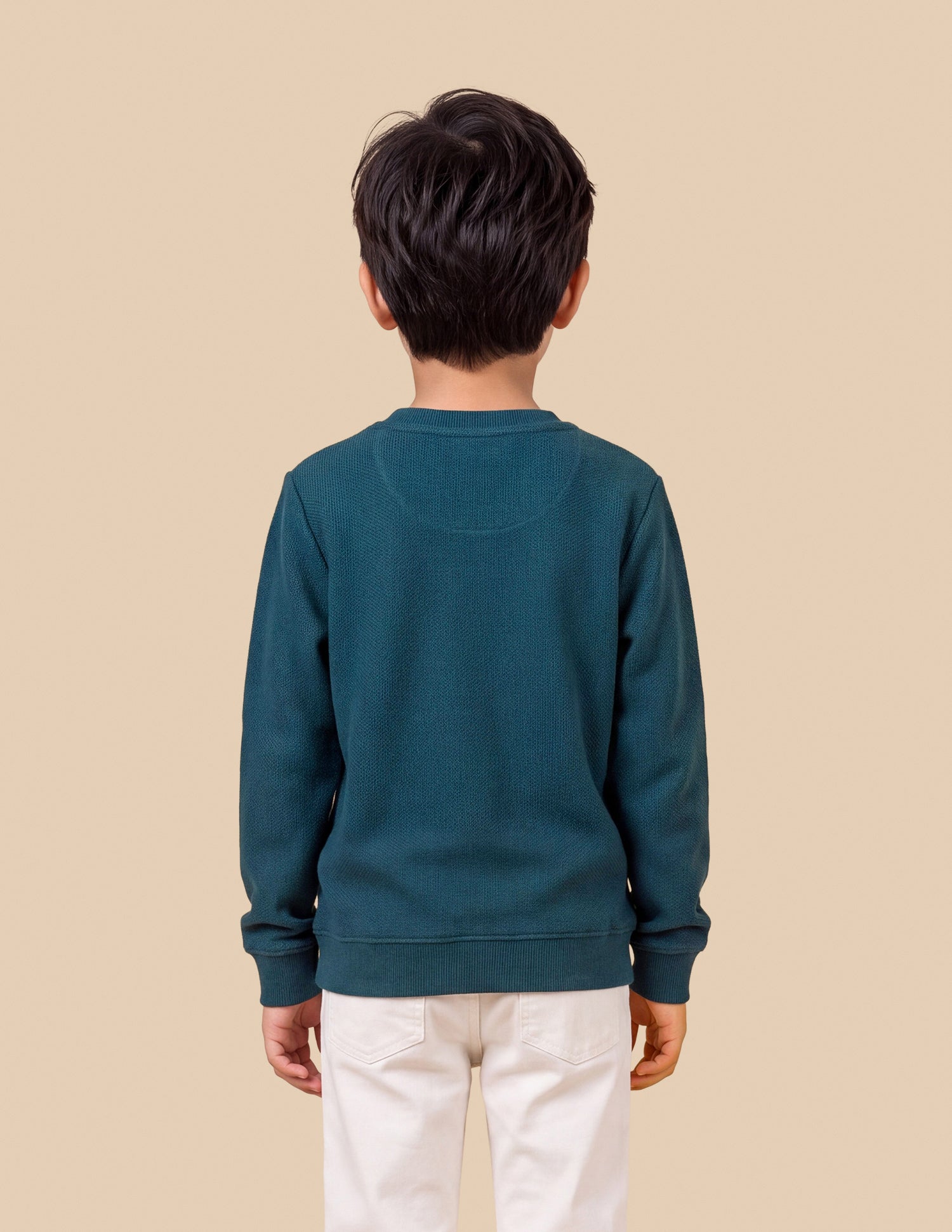 Brand Applique Regular Fit Sweatshirt Teal - U.S. Polo Assn. India | Large