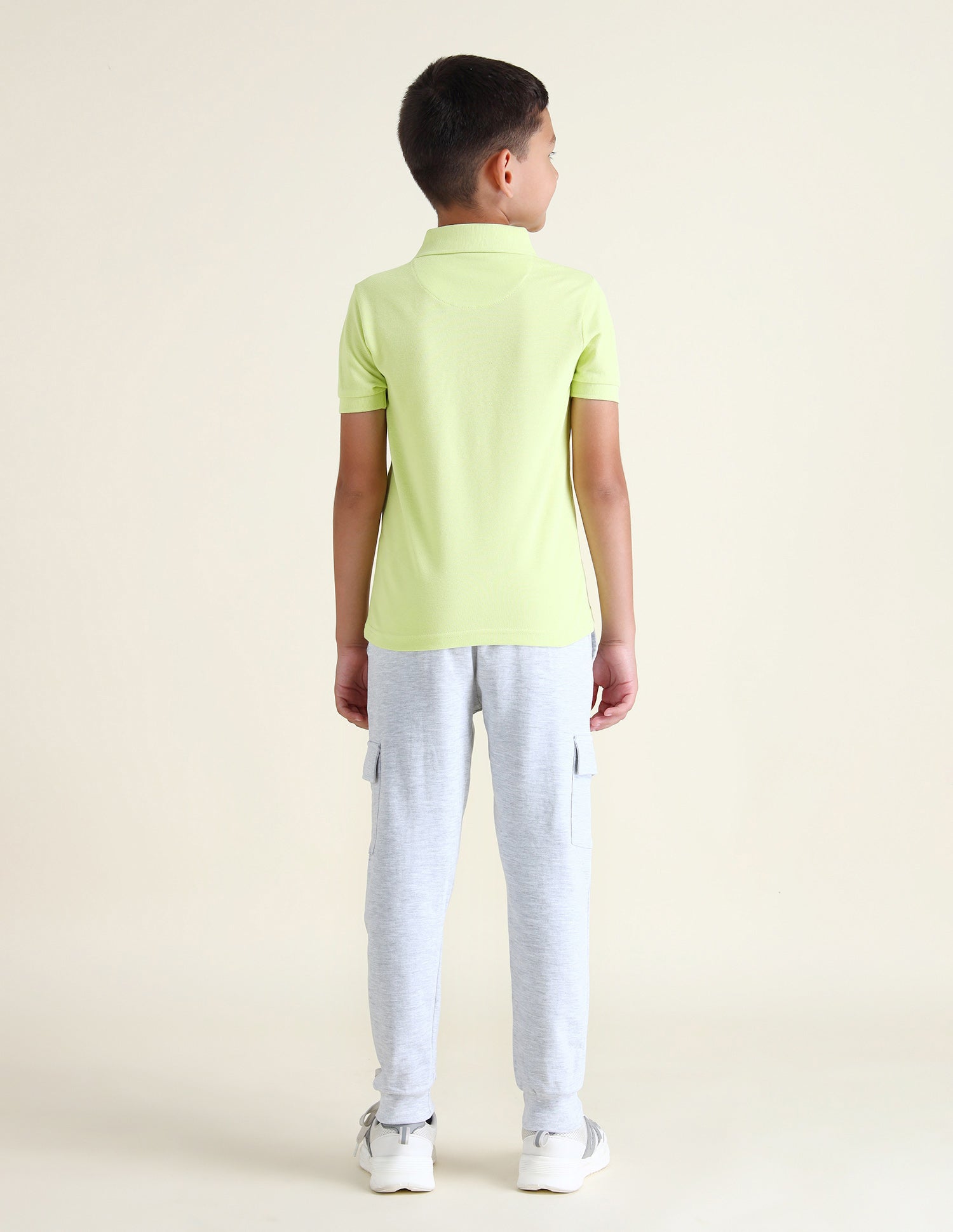 Boys Solid Regular Fit Polo Shirts Green - U.S. POLO ASSN. | Large