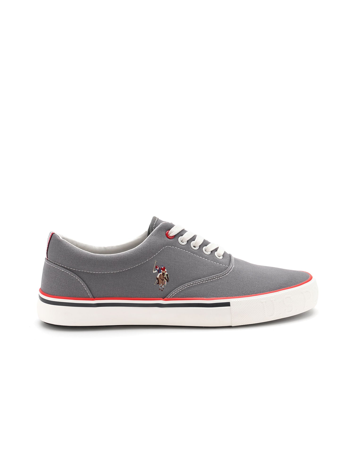 Men Clyde Solid Sneakers Grey - U.S. POLO ASSN. | Large