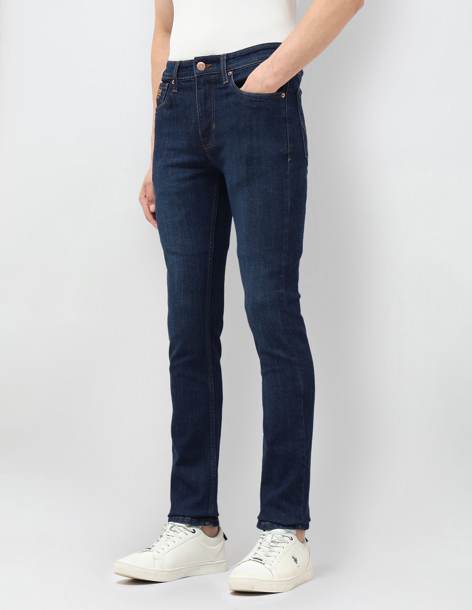 Regallo Skinny Fit Blue Jeans Dark Blue - U.S. POLO ASSN. | Large