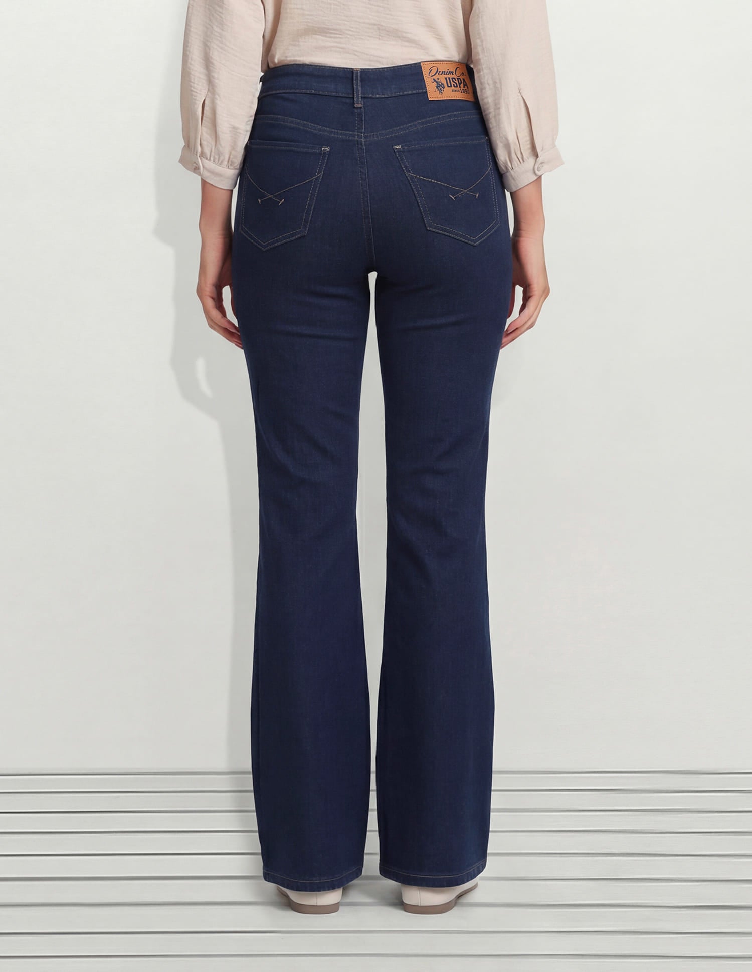 High Rise Bootcut Jeans Blue - U.S. Polo Assn. India | Large