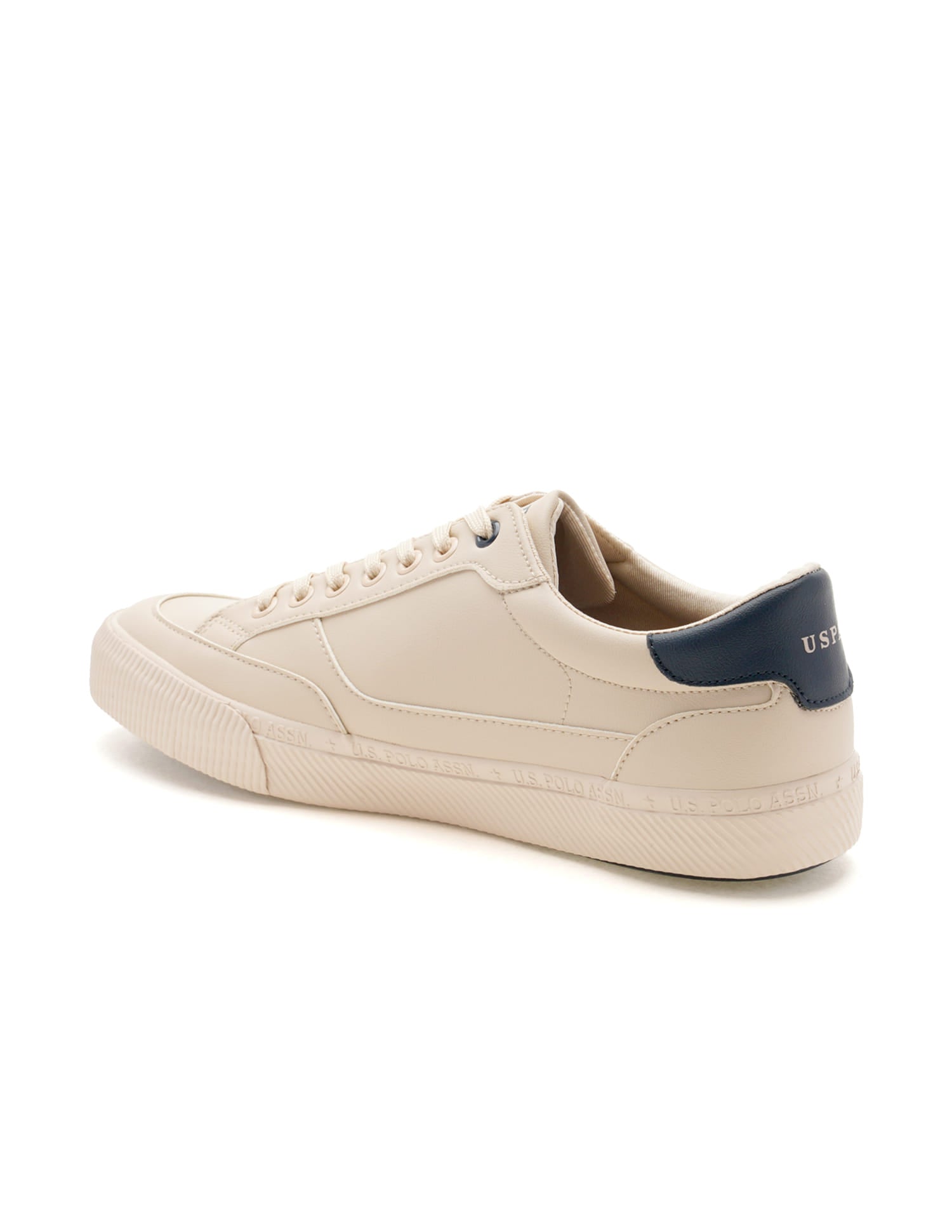 Men Solid Olivier Sneakers Beige - U.S. Polo Assn. India | Large