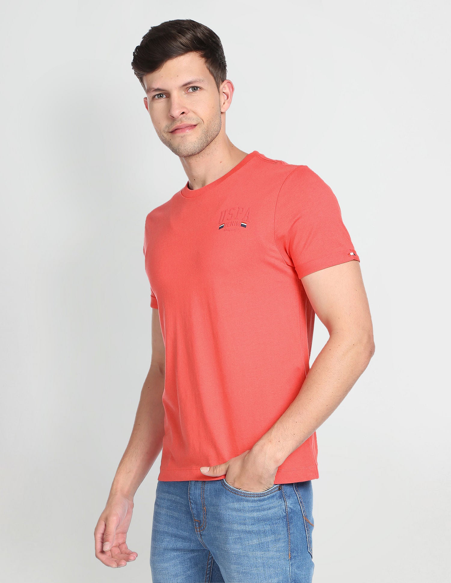 Iconic Solid T-Shirt Red - U.S. POLO ASSN. | Large