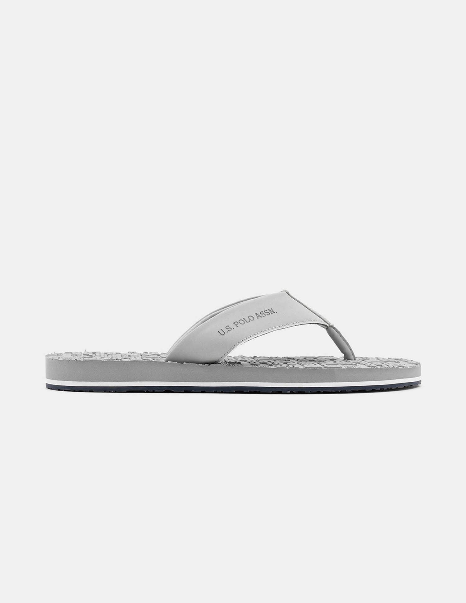 Men Rodri Brand Printed Flip Flops Grey - U.S. POLO ASSN. | Large