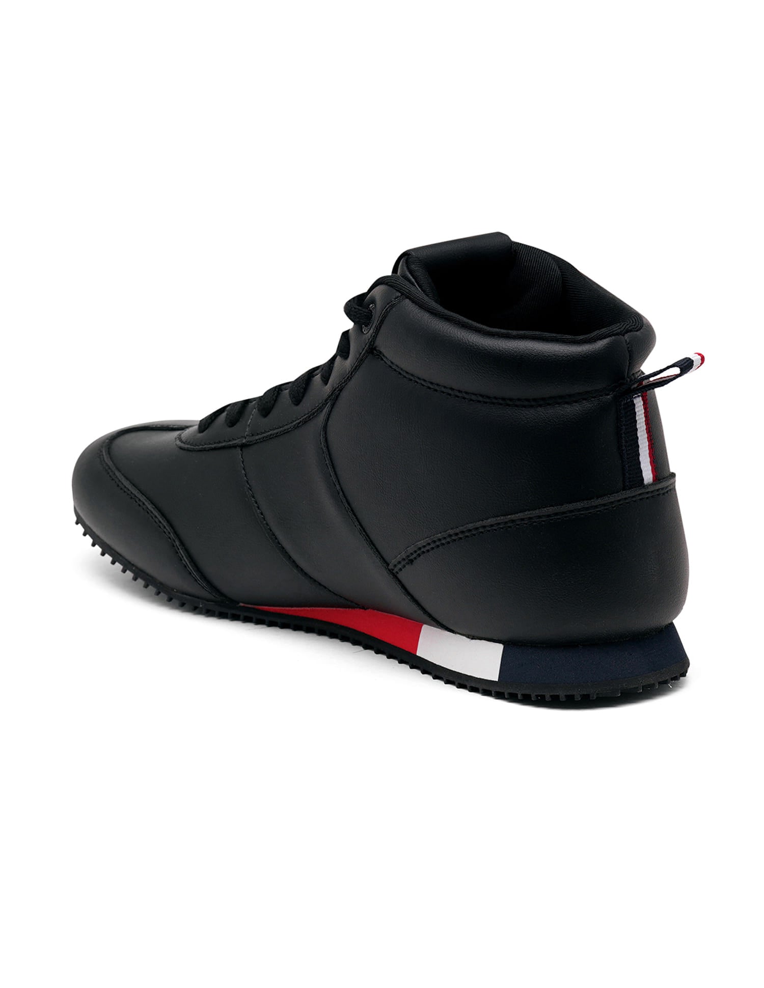 Men Rentso Black Retro Mid Top  Sneakers Black - U.S. Polo Assn. India | Large