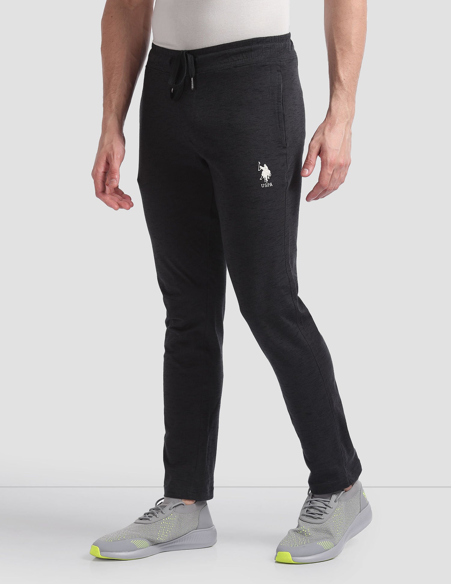 Comfort Fit Cotton Polyester I672 Lounge Track Pants - Pack Of 1 Black - U.S. POLO ASSN. | Large