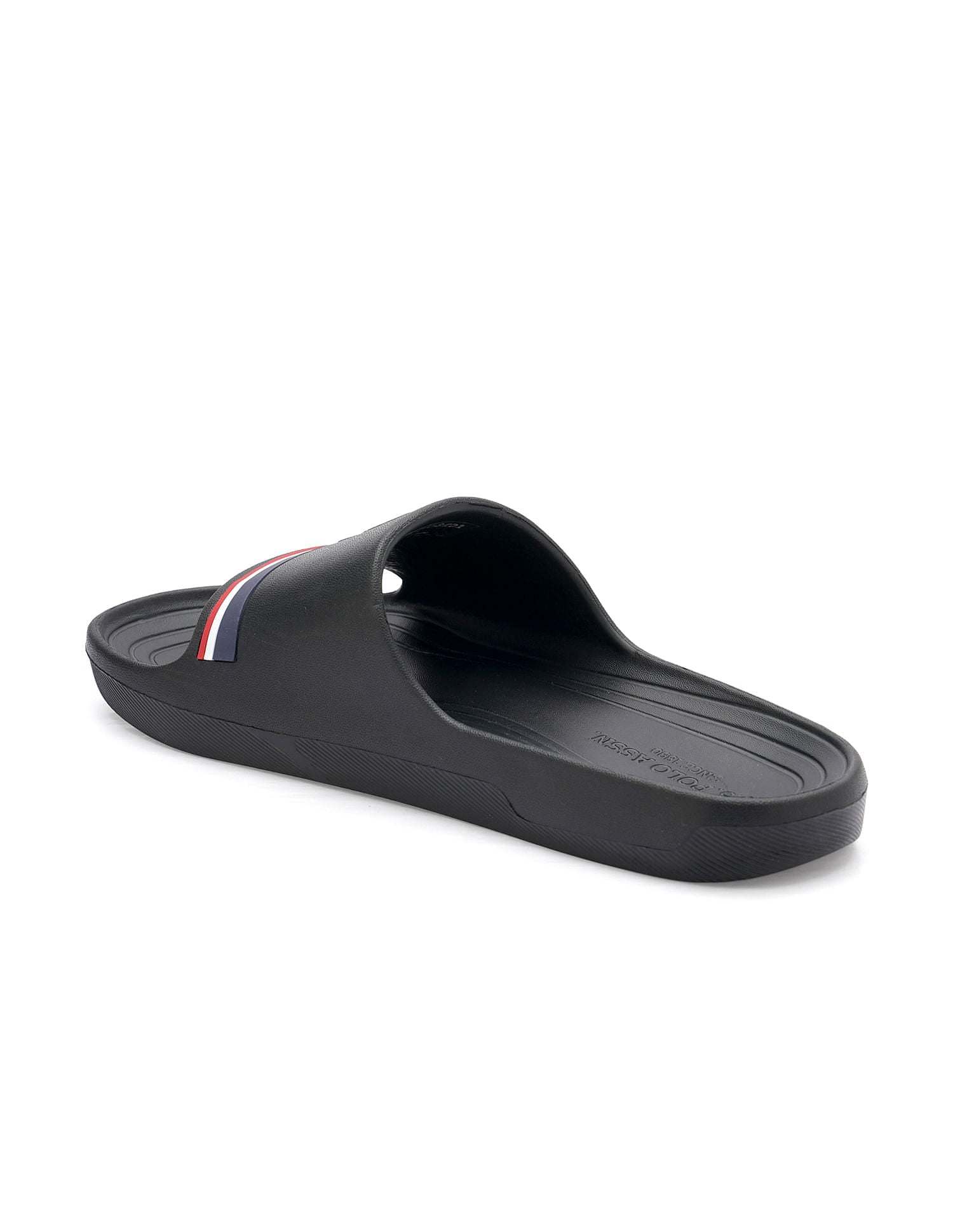Men Easton Black Foam Walk Sliders Black - U.S. Polo Assn. India | Large