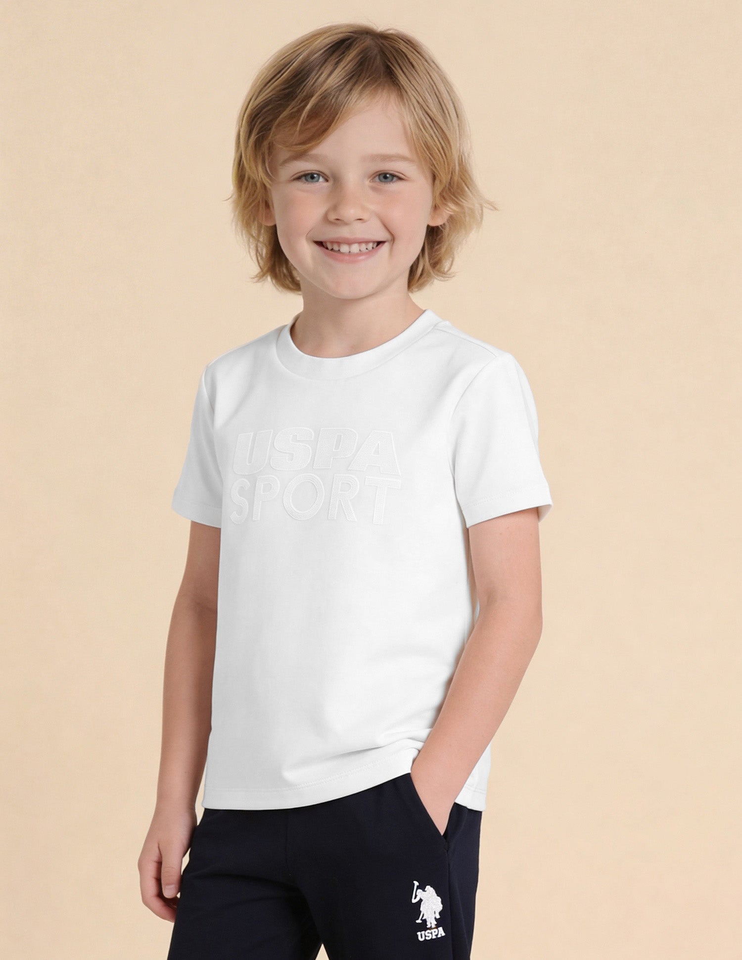 Brand Embellished Regular Fit T-Shirt White - U.S. Polo Assn. India | Large