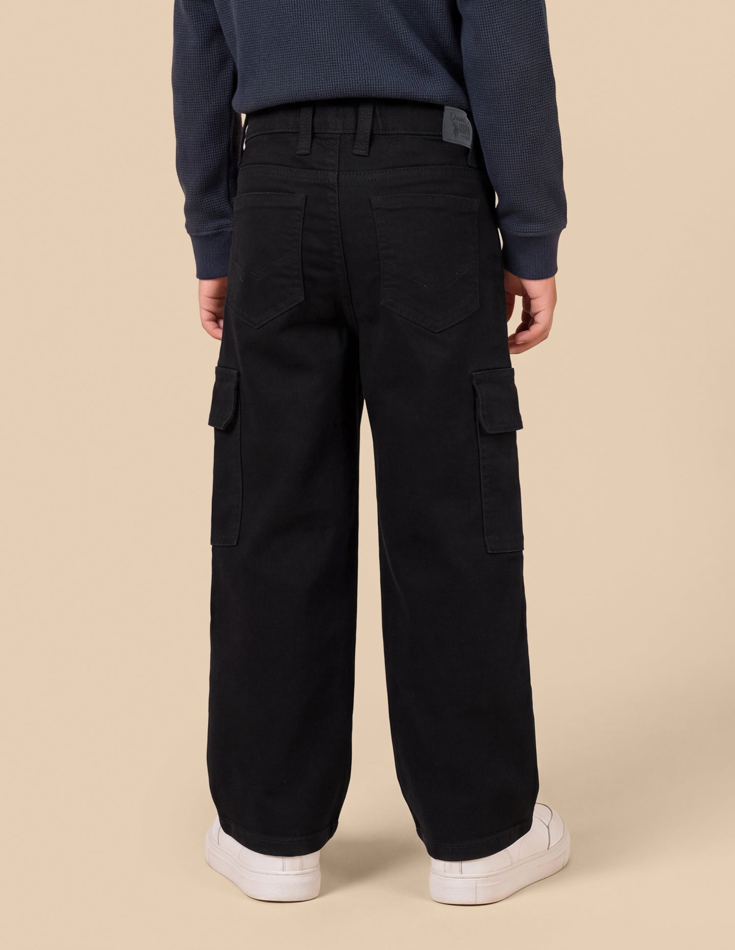 Shawn Baggy Fit Black Cargo Jeans Black - U.S. Polo Assn. India | Large