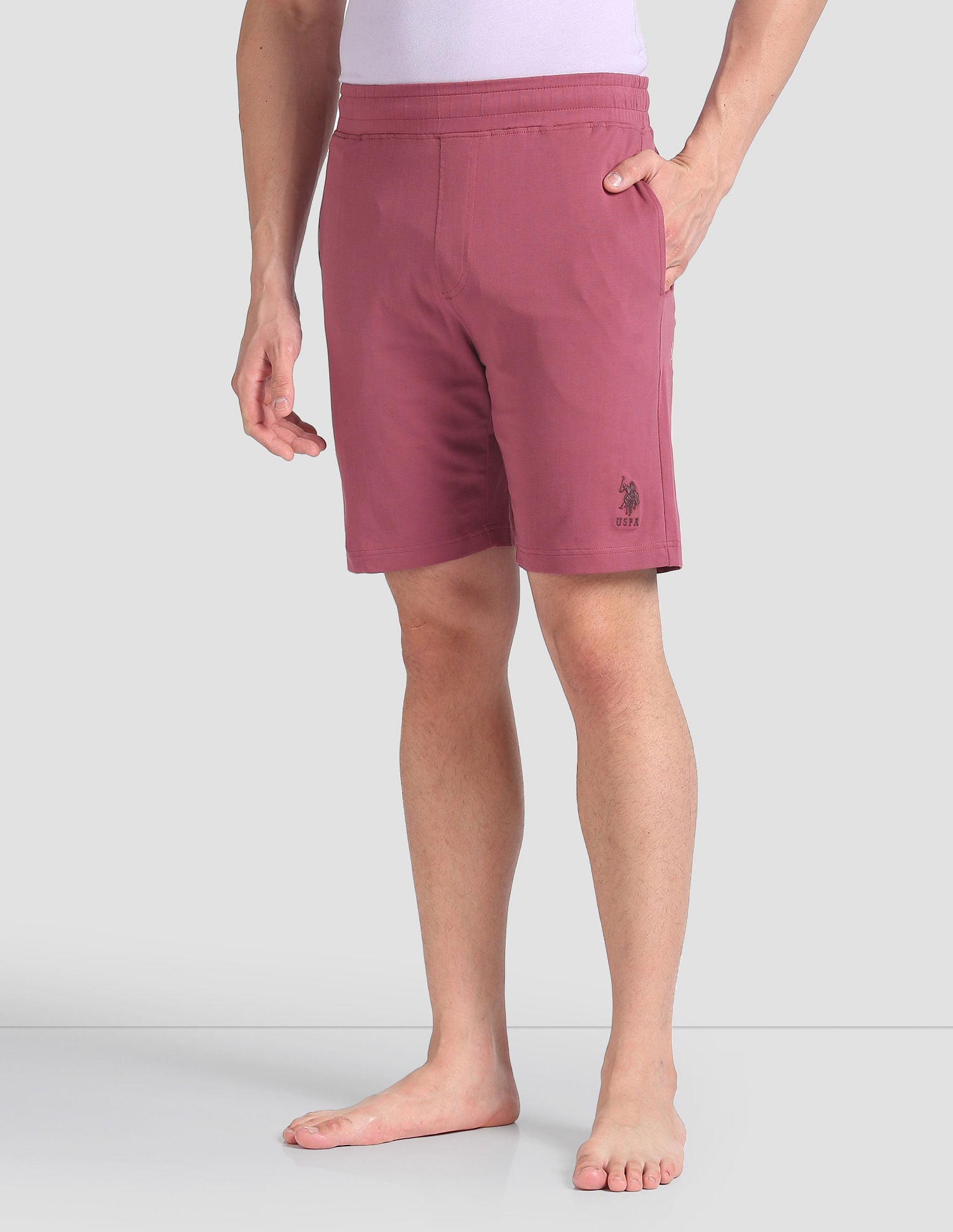 Cotton Stretch OES01 Lounge Shorts - Pack Of 1 Brown Tint - U.S. POLO ASSN. | Large