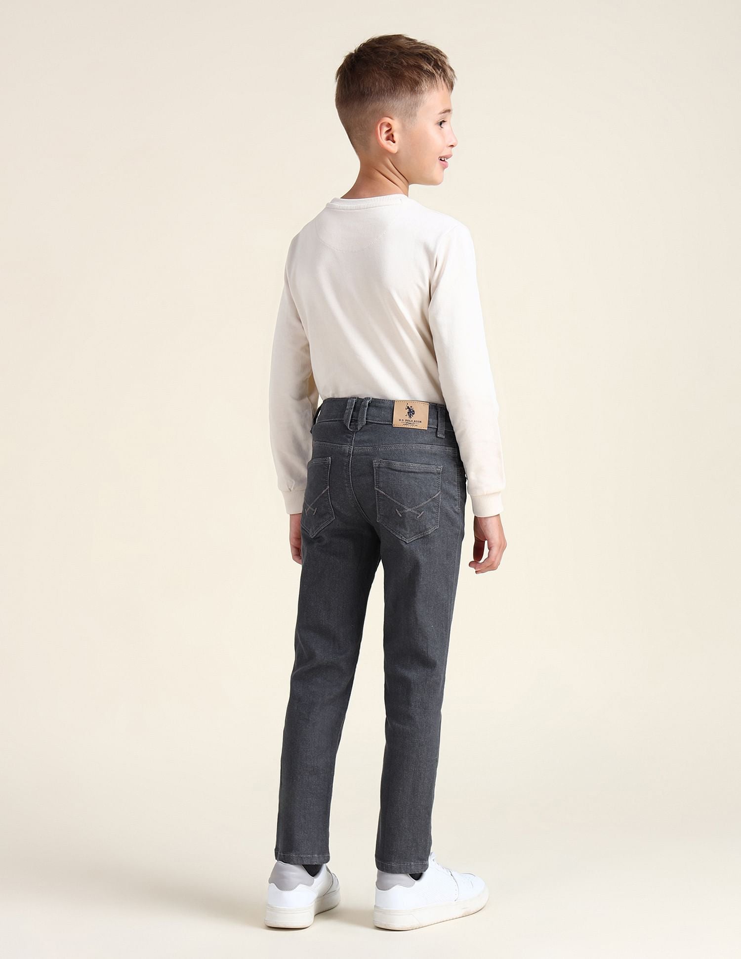 Slim Fit Rinsed Jeans Light Grey - U.S. POLO ASSN. | Large