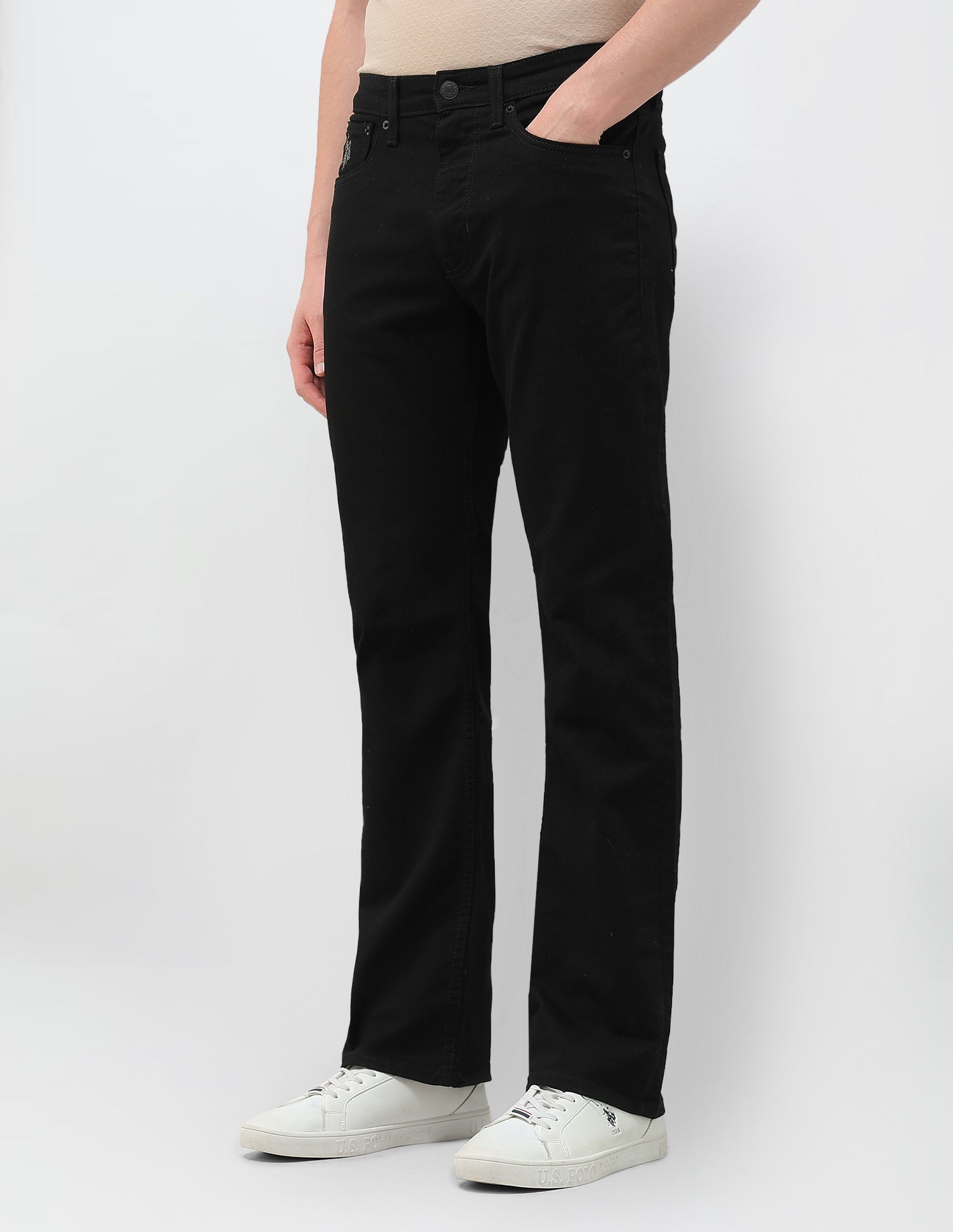Connor Boot Cut Black Jeans Black - U.S. POLO ASSN. | Large