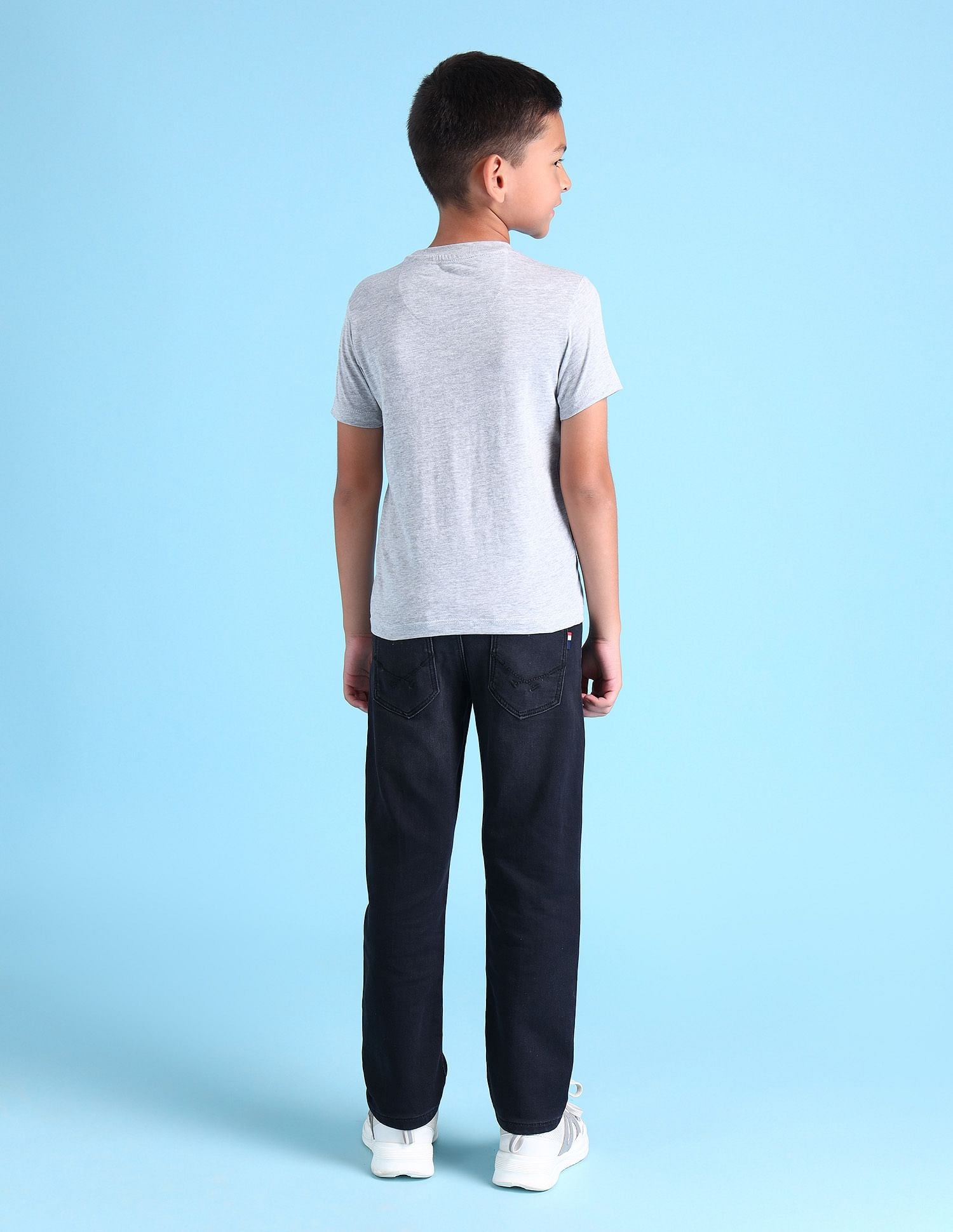 Boys Brand Printed T-Shirt Light Grey - U.S. POLO ASSN. | Large