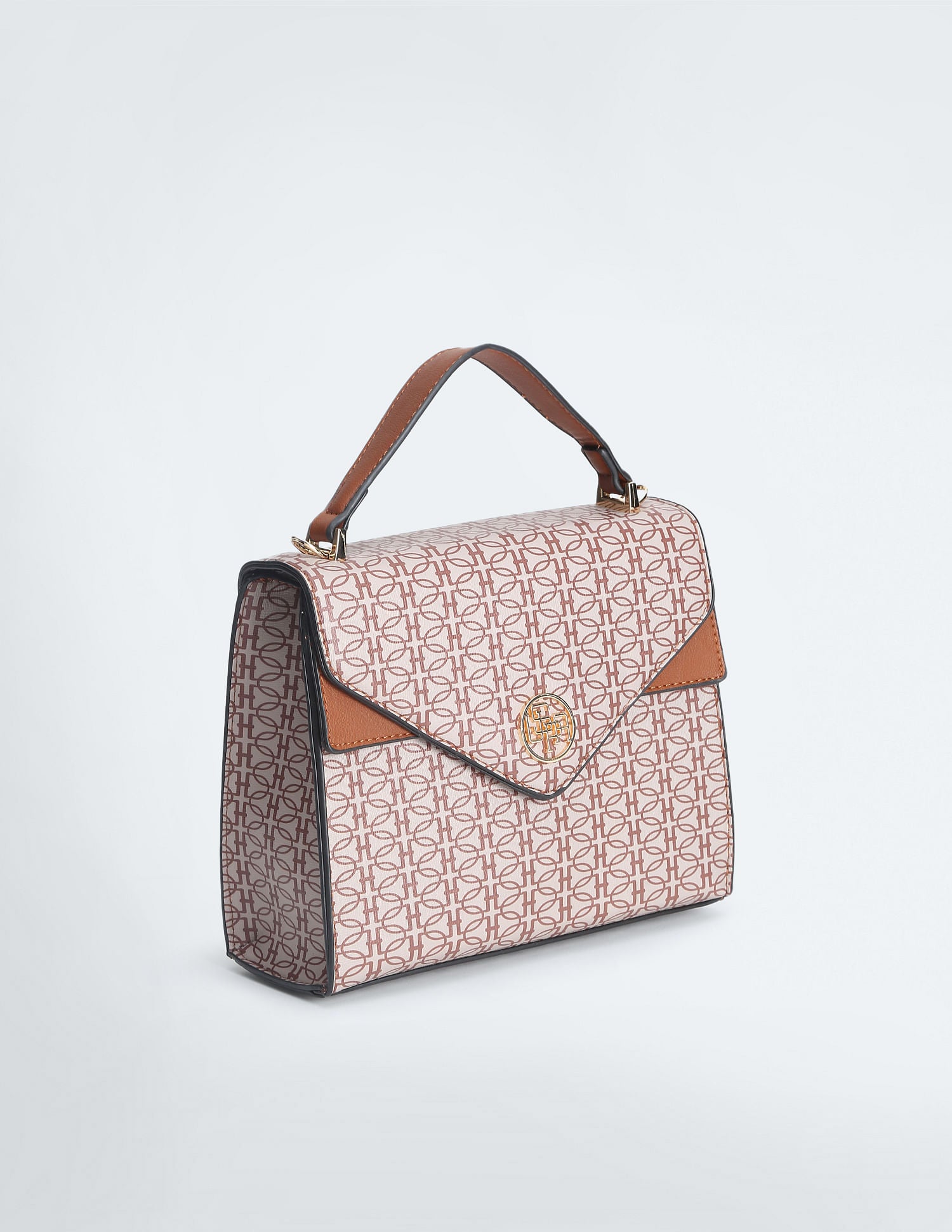 All Over Geometric Print Sling Bag Beige - U.S. POLO ASSN. | Large