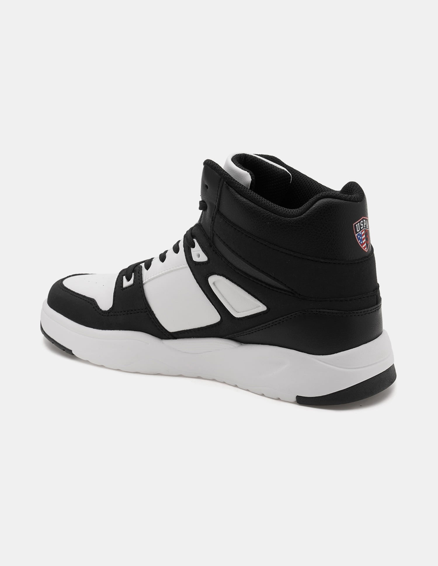 Colour Blocked Mid Top Bruce 2.0 Sneakers Black - U.S. Polo Assn. India | Large