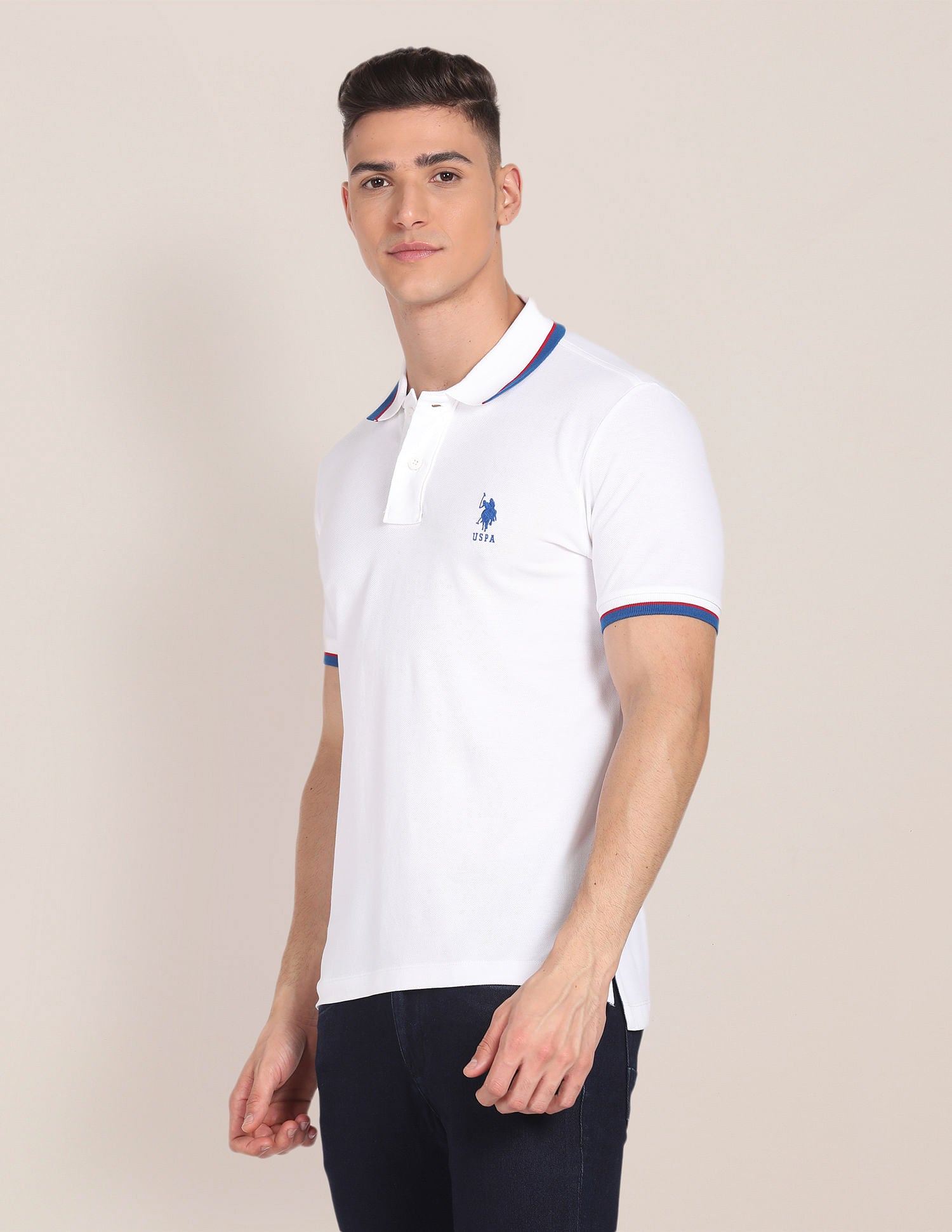 Tipped Collar Slim Fit Polo Shirt – U.S. Polo Assn. India