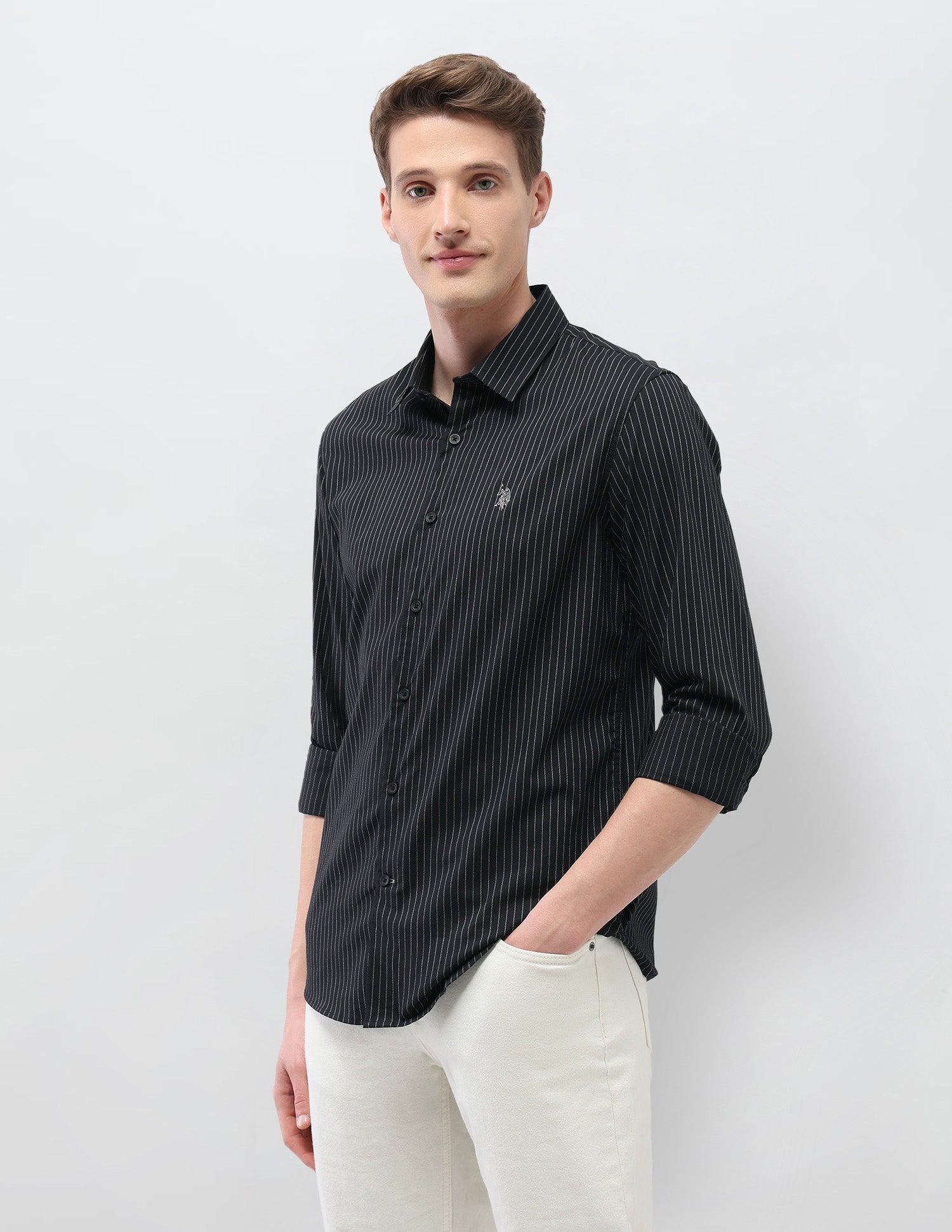 Black & Gold Regular Fit Shirt Black - U.S. Polo Assn. India | Large