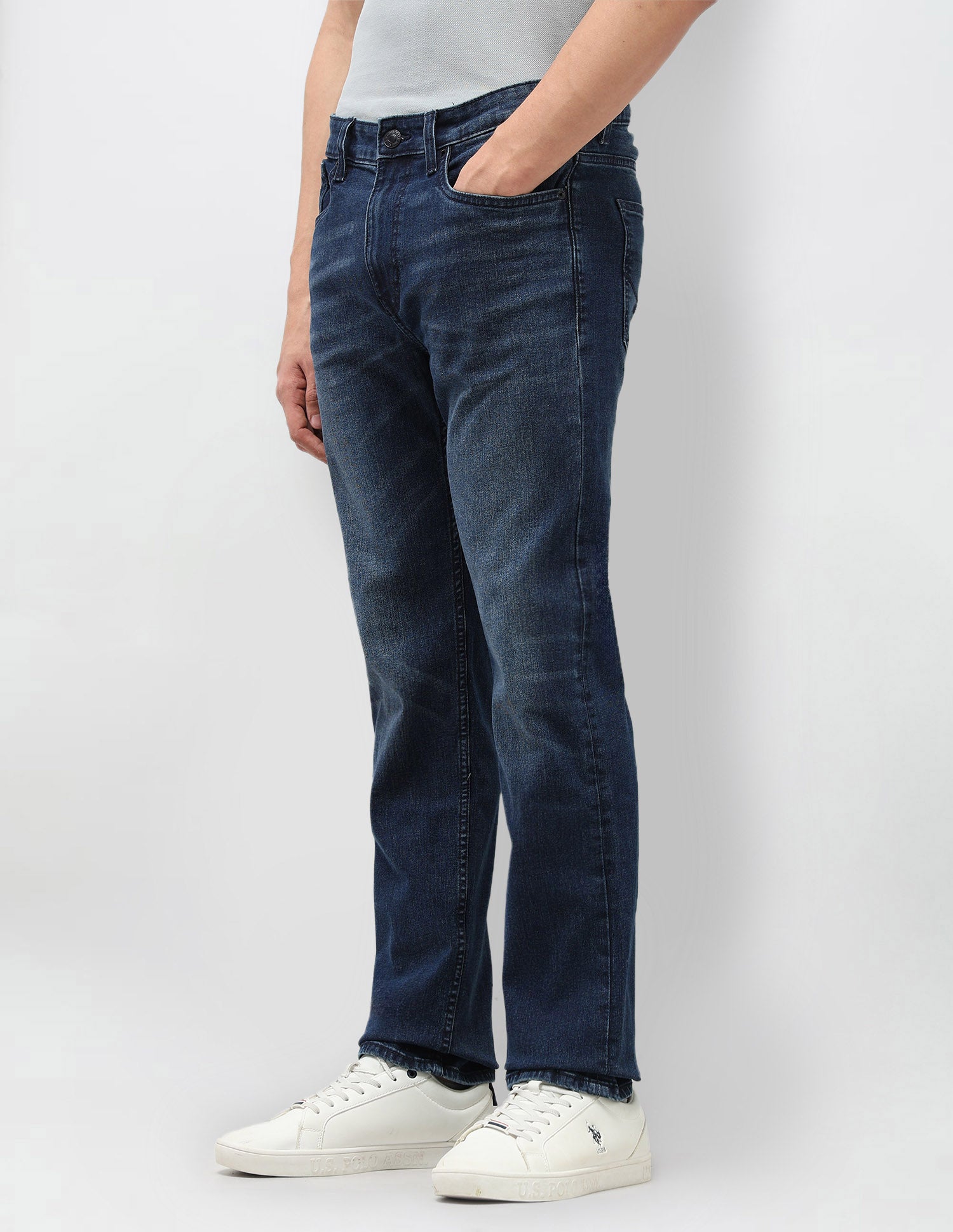 Harold Slim Straight Fit Blue Jeans Indigo - U.S. Polo Assn. India | Large