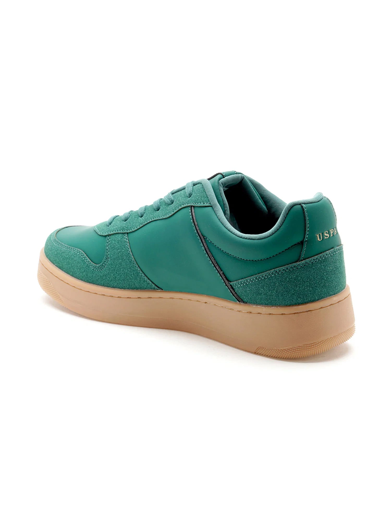 Men Jaxon 2.0 Dk. Green Retro Court Sneakers Green - U.S. Polo Assn. India | Large