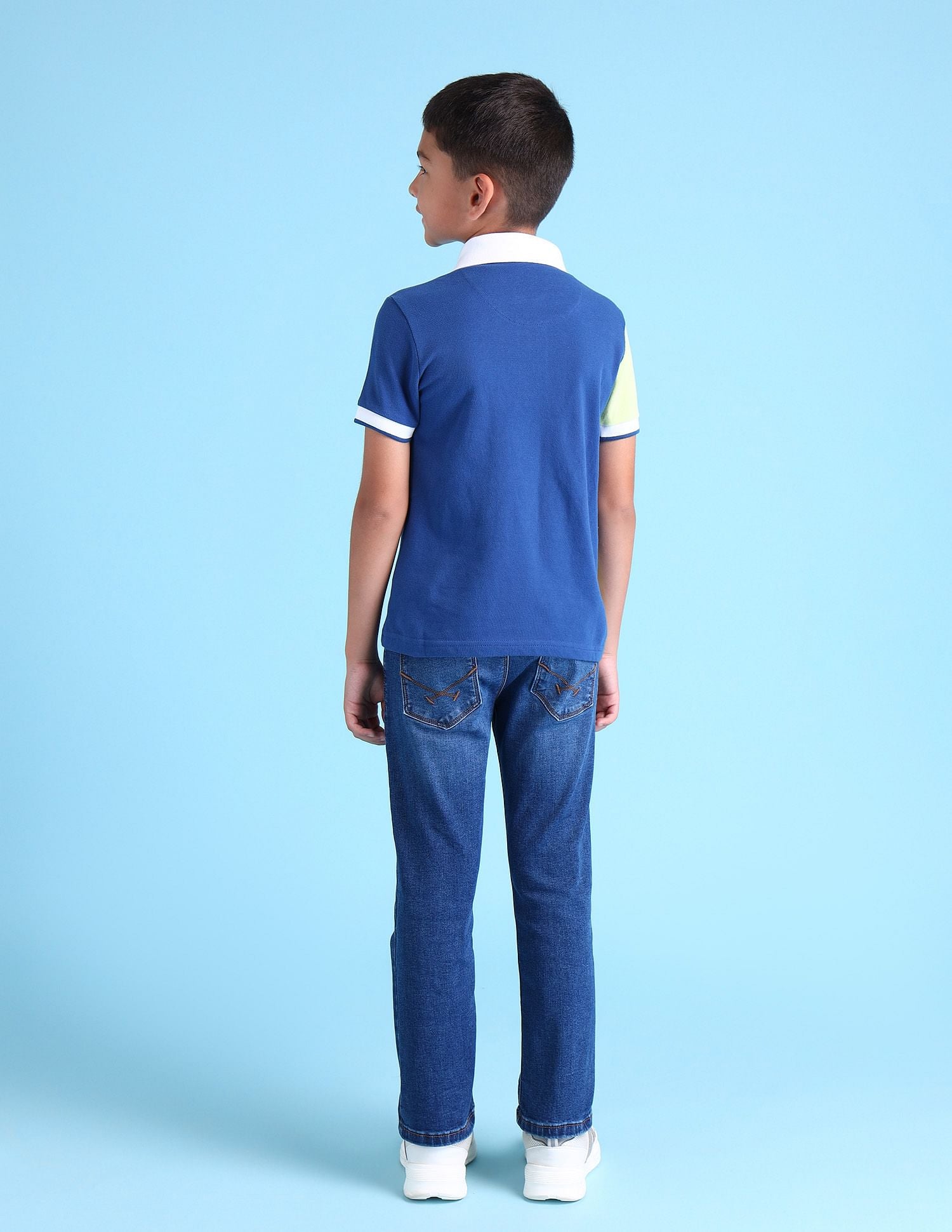 Boys Colourblocked Polo Shirt Green - U.S. POLO ASSN. | Large