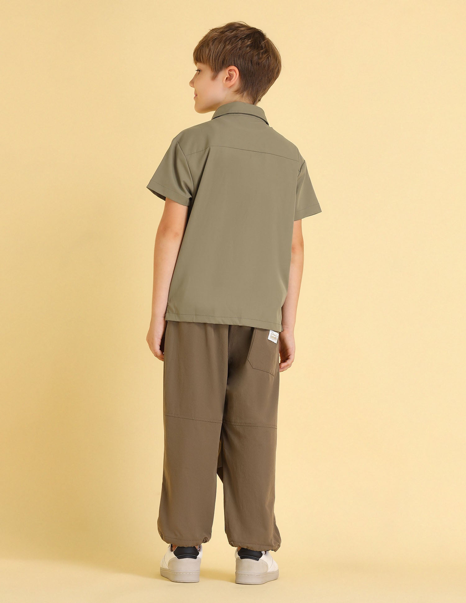 UKSHT1515 OLIVE Boys Shirt Olive - U.S. POLO ASSN. | Large