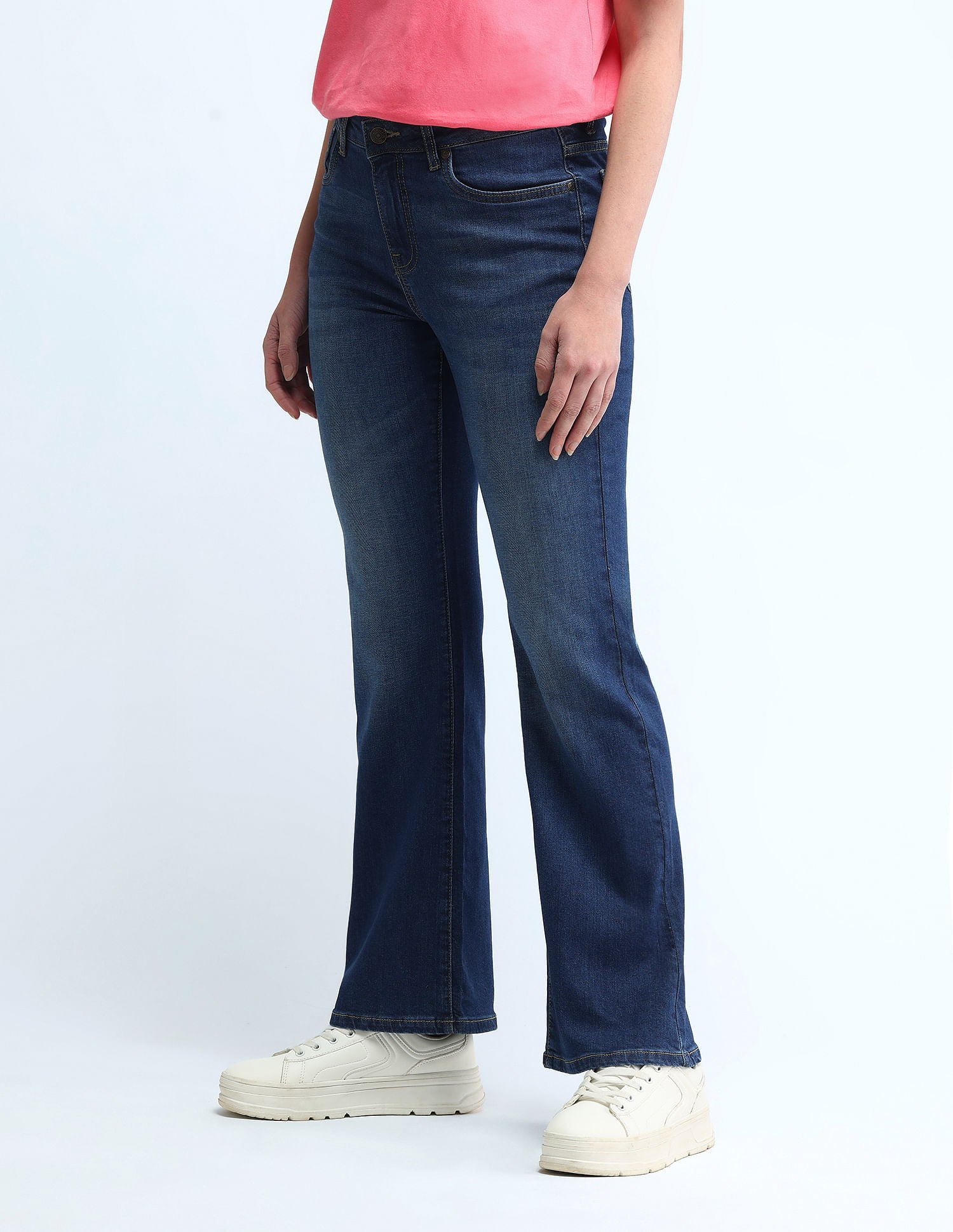 Mid Rise Bootcut Jeans Dark Blue - U.S. POLO ASSN. | Large