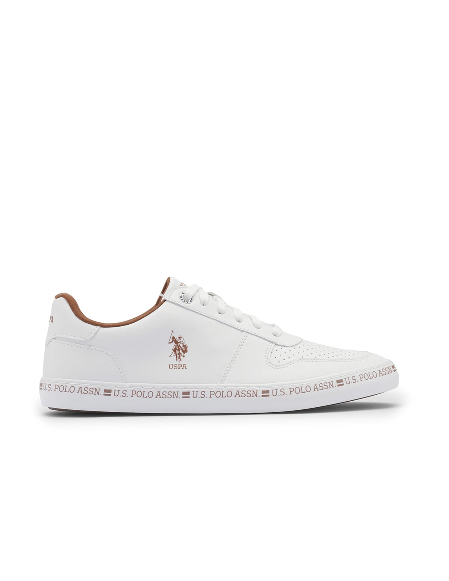 Men Contrast Midsole Conrad 4.0 Sneakers Off White - U.S. Polo Assn. India | Large