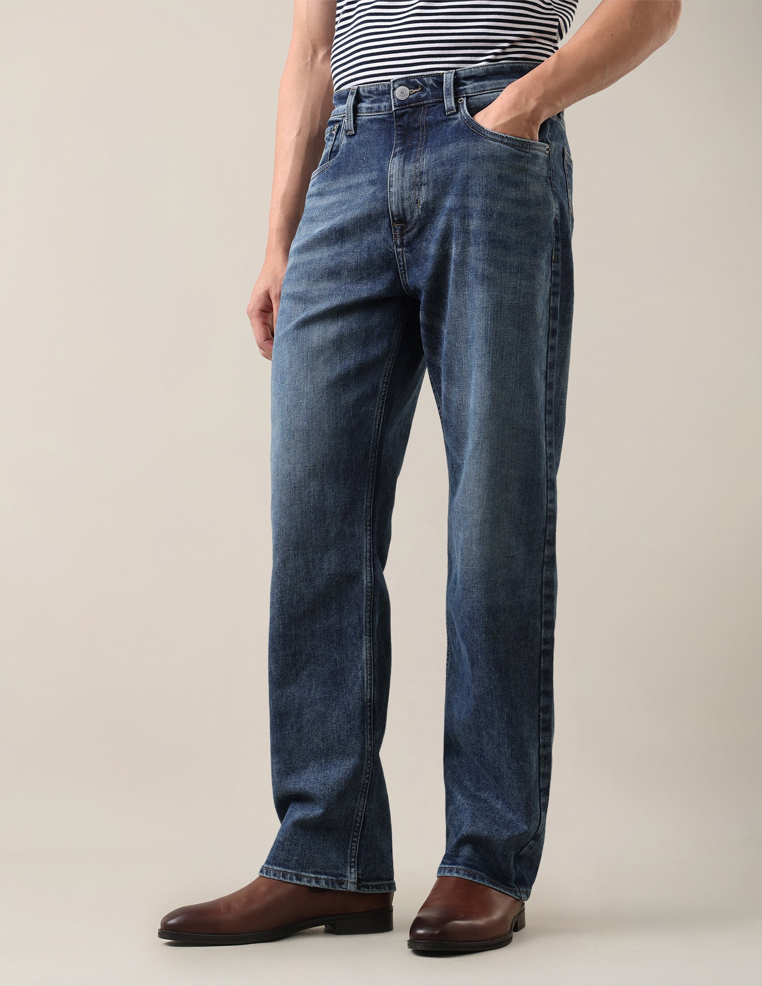 Logan Loose Straight Fit Blue Jeans Indigo - U.S. Polo Assn. India | Large