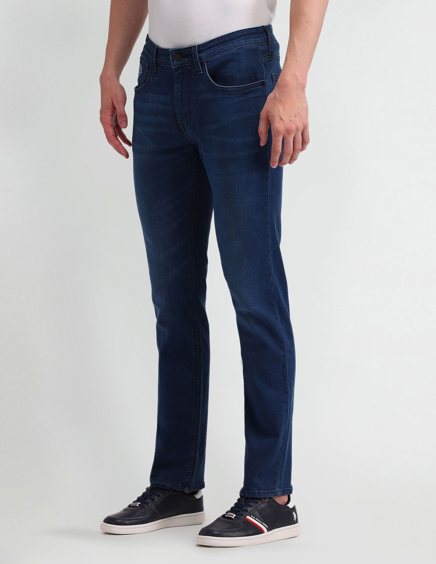 Brandon Slim Tapered Blue Jeans Blue - U.S. Polo Assn. India | Large