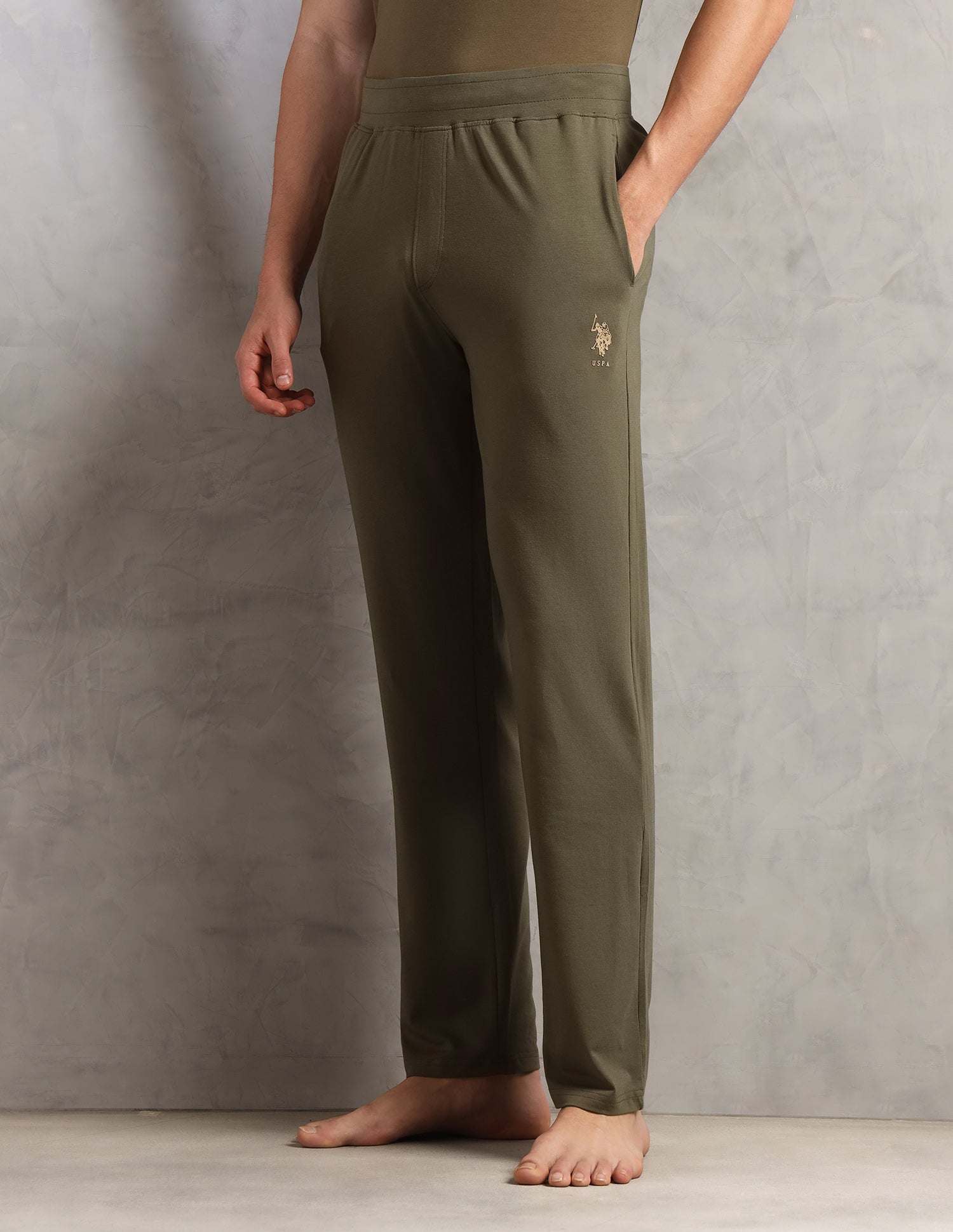 Relaxed Fit Breathable PR001-PL - Lounge Pants Pack Of 1 Ivy Green - U.S. Polo Assn. India | Large