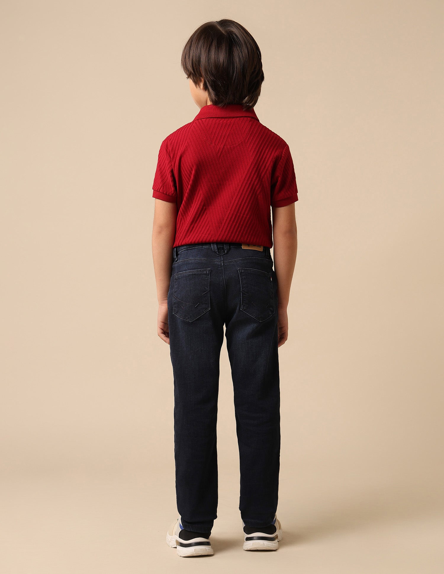 Boys Whiskered Slim Fit Jeans Dark Blue - U.S. POLO ASSN. | Large