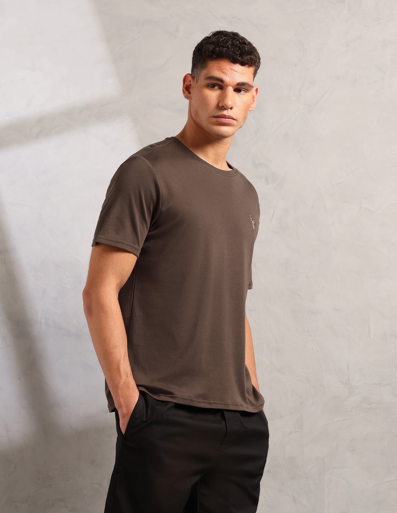 Supima Cotton Skin Safe Pe002 Lounge T-Shirt - Pack Of 1 Chestnut - U.S. POLO ASSN. | Large