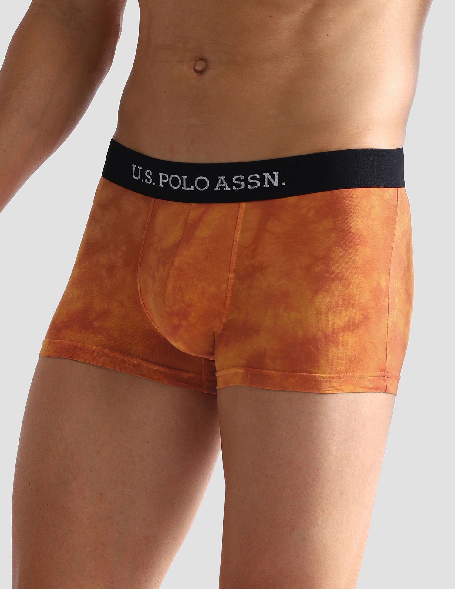 Cotton Stretch Antibacterial OET03 Trunks - Pack Of 1 Brown - U.S. POLO ASSN. | Large