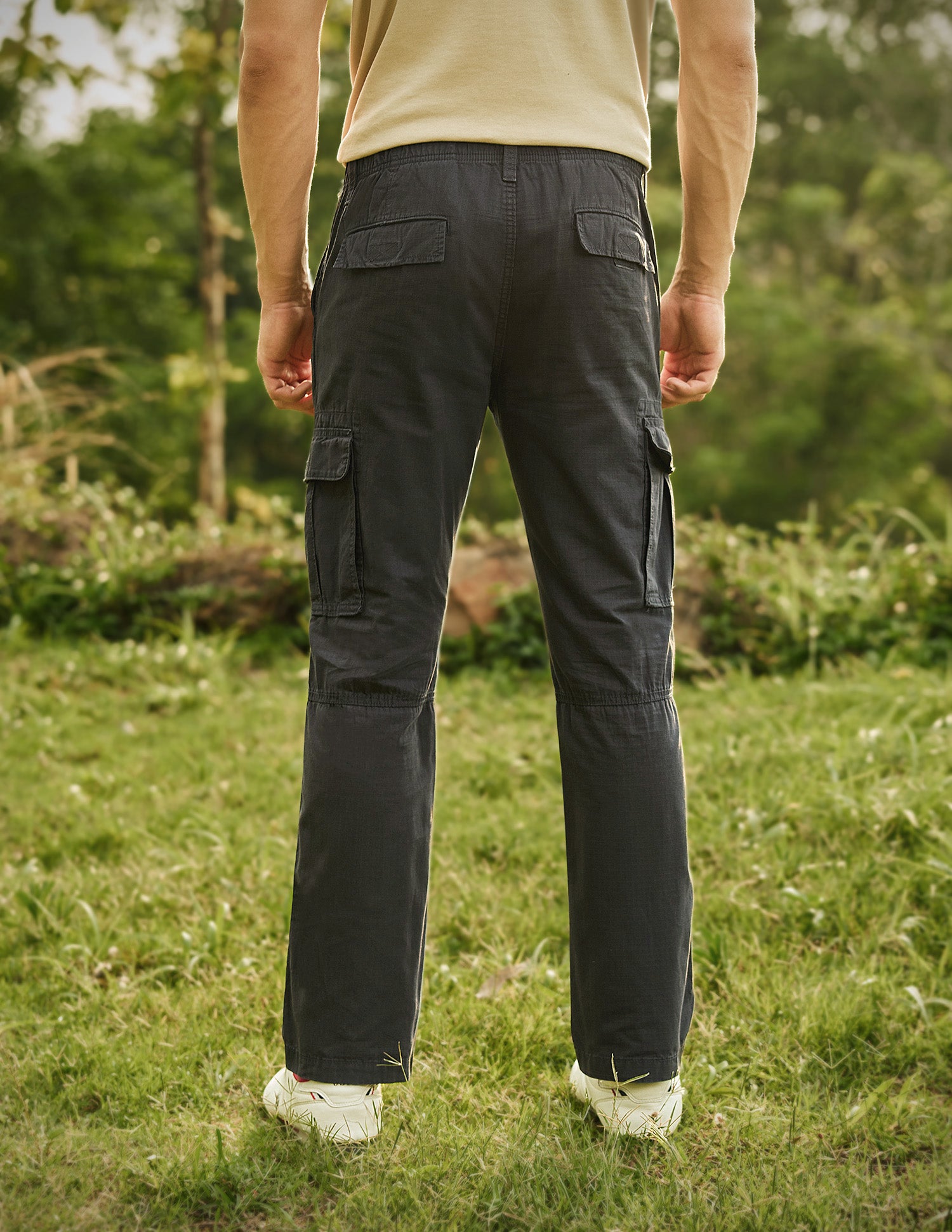 Straight Fit Cargo Trousers Polo Grey - U.S. Polo Assn. India | Large
