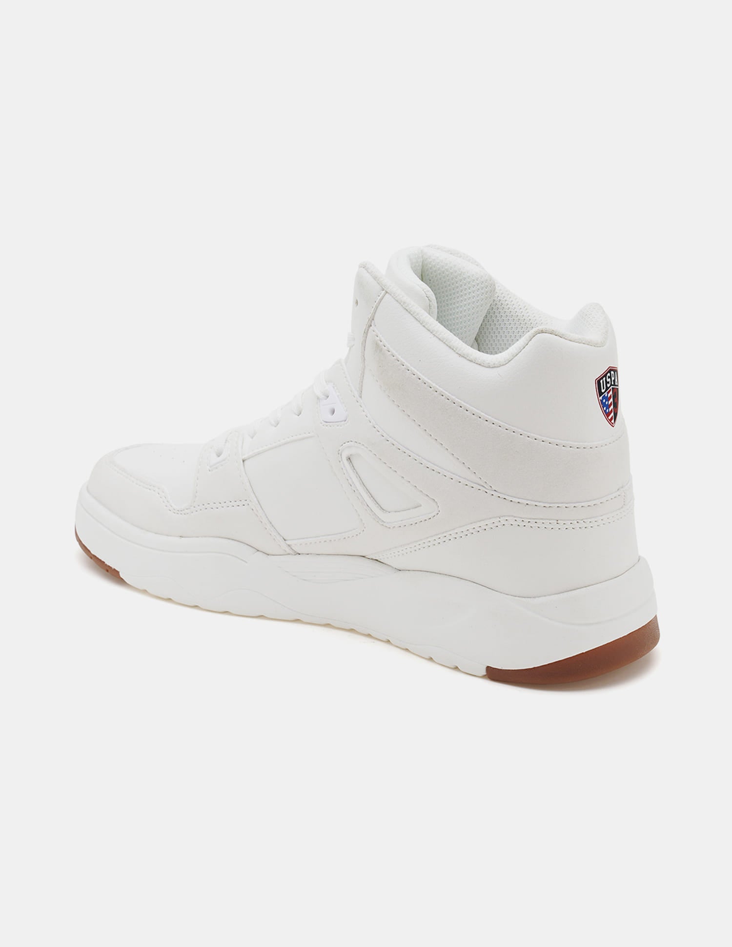 Colour Blocked Mid Top Bruce 2.0 Sneakers Off White - U.S. Polo Assn. India | Large