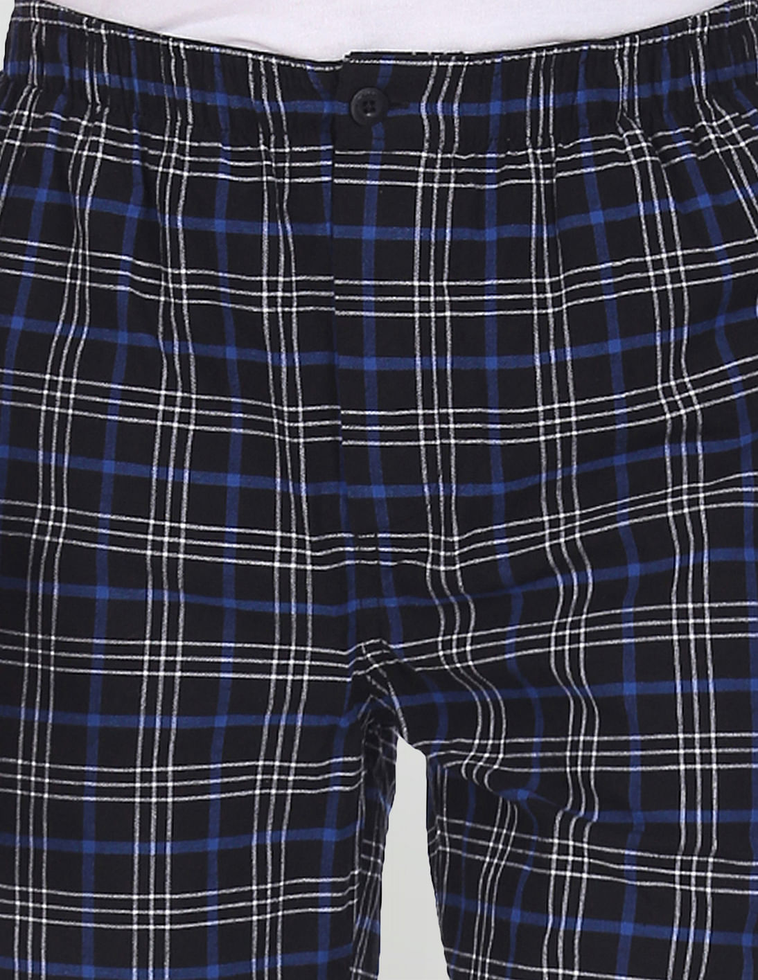 Pure Cotton Checked I692 Bermudas - Pack Of 1 Black - U.S. POLO ASSN. | Large