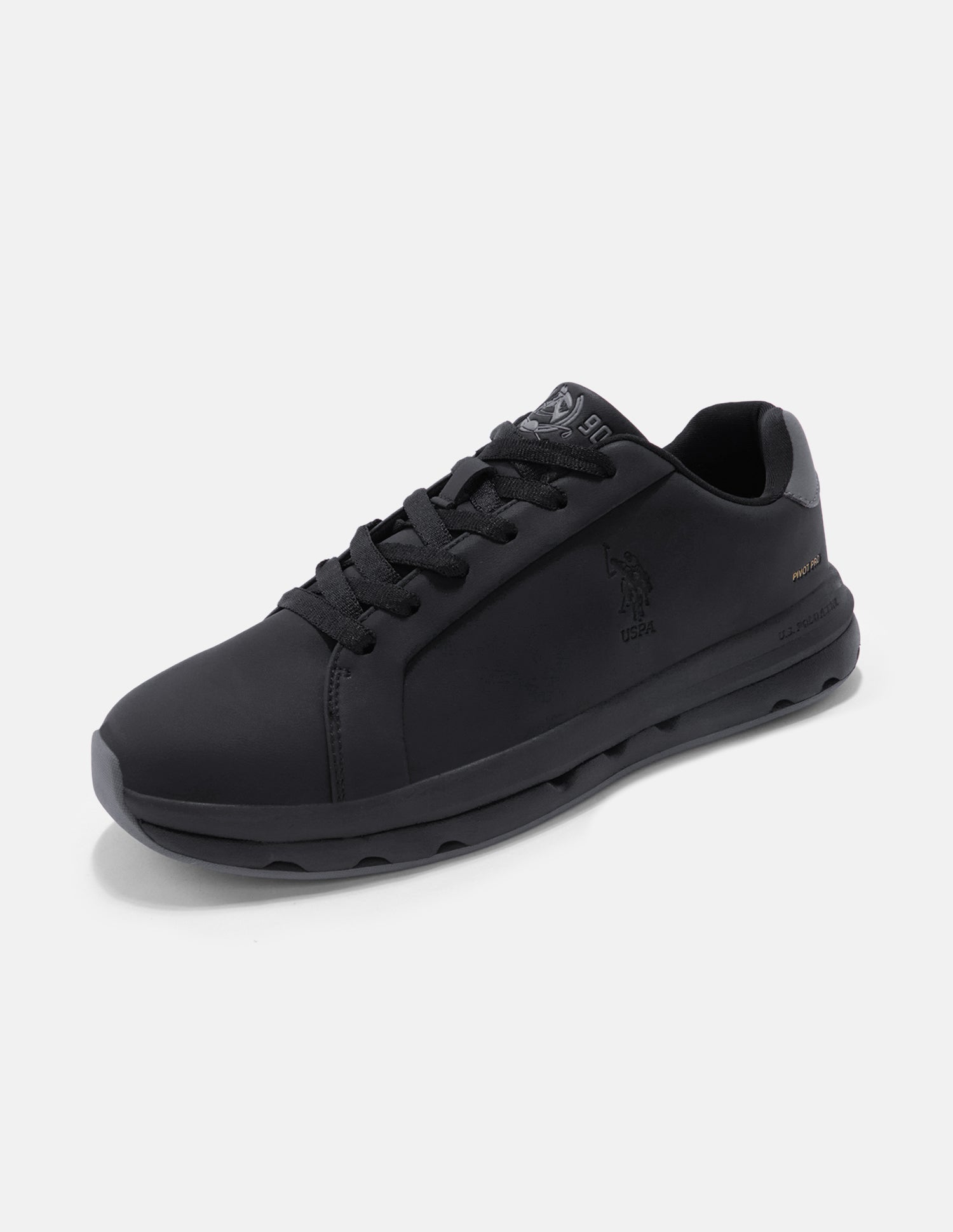 Round Toe Pivot Pro Sneakers Black - U.S. Polo Assn. India | Large