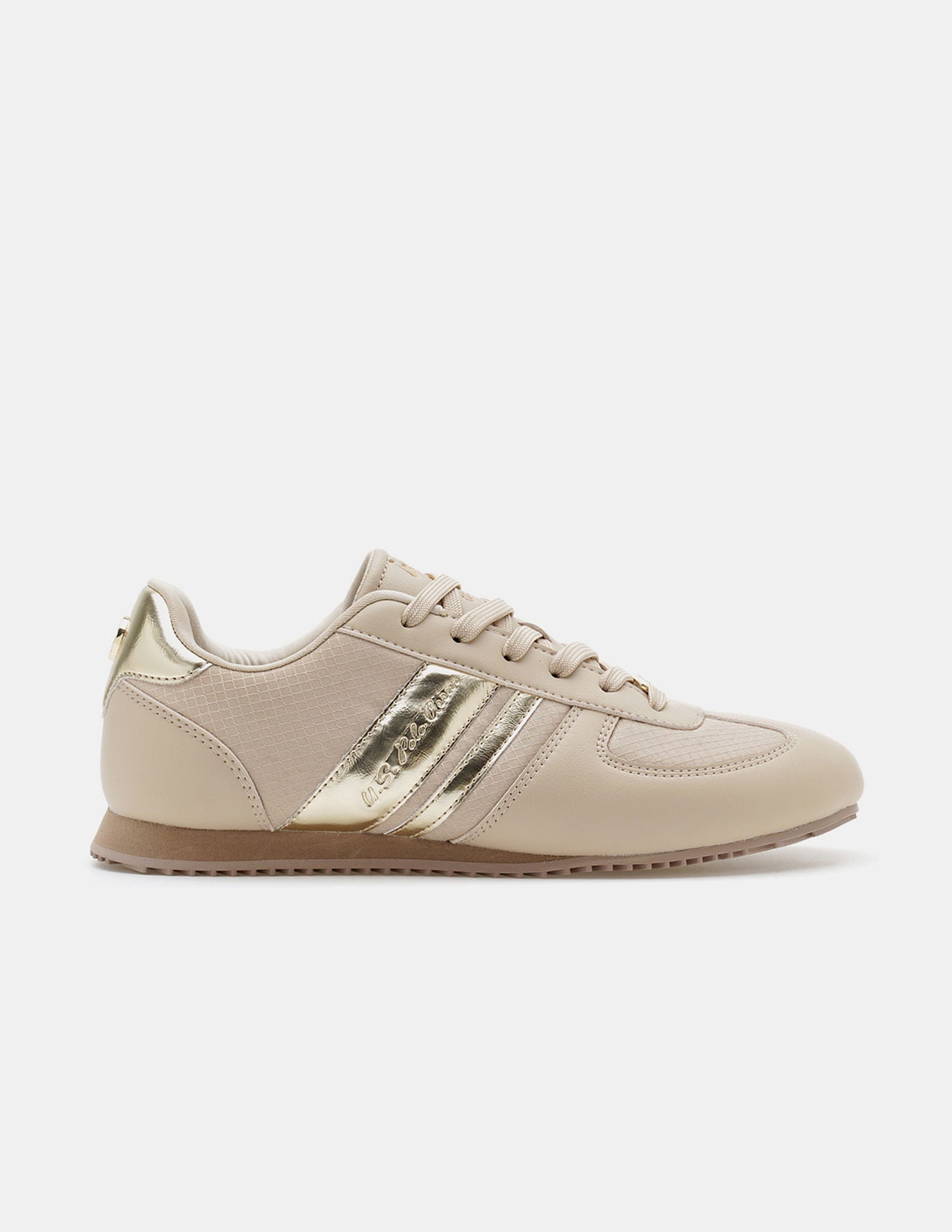 Women Round Toe Nemsy 2.0 Sneakers Beige - U.S. Polo Assn. India | Large