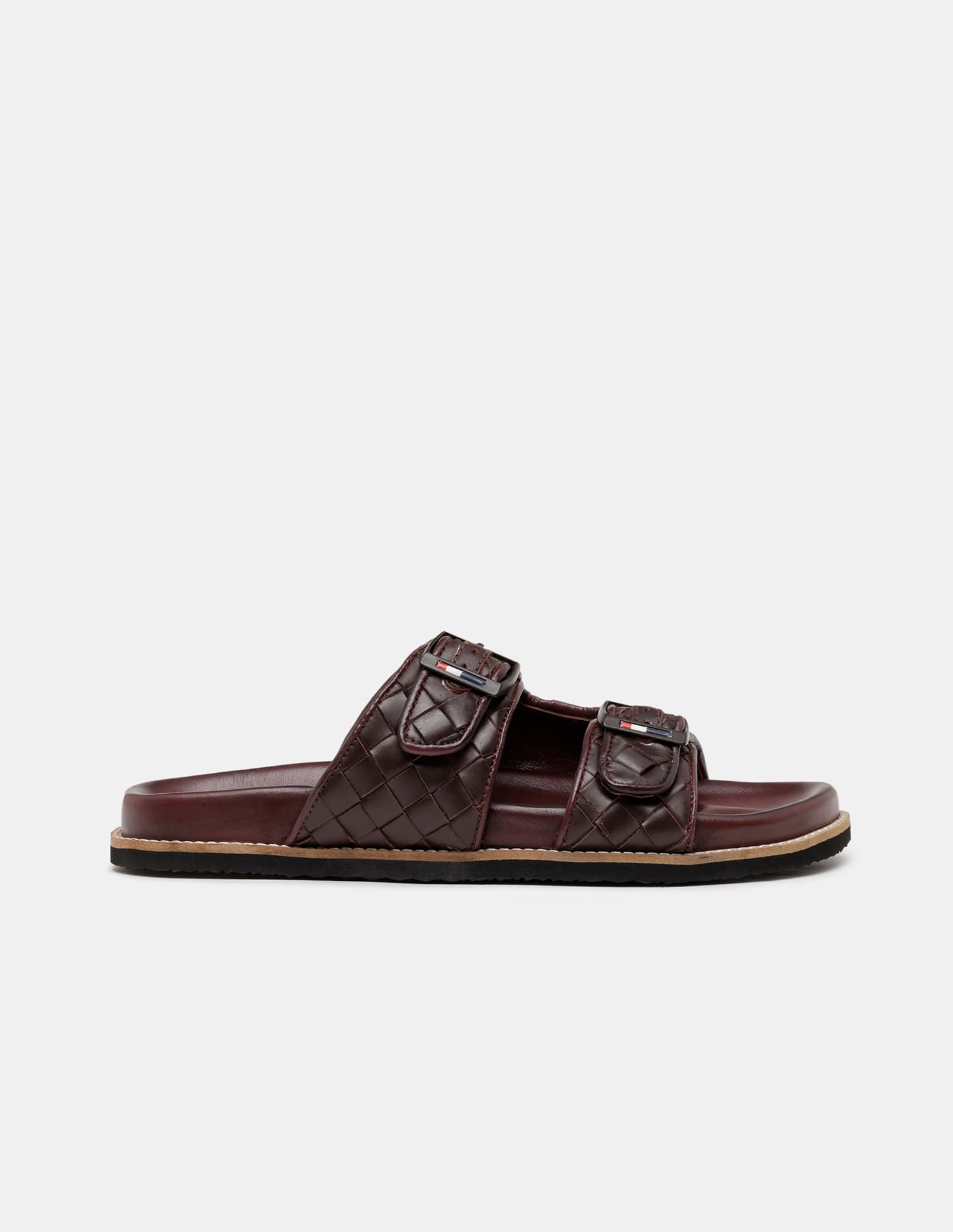 Men Hall Double Strap Flip Flops Burgundy - U.S. POLO ASSN. | Large