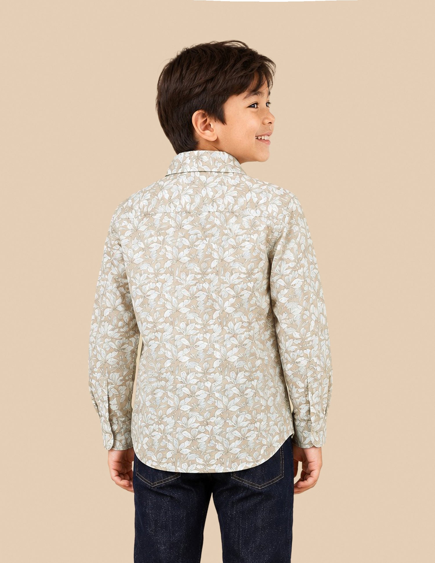 Floral Printed Regular Fit Shirt Brown - U.S. Polo Assn. India | Large