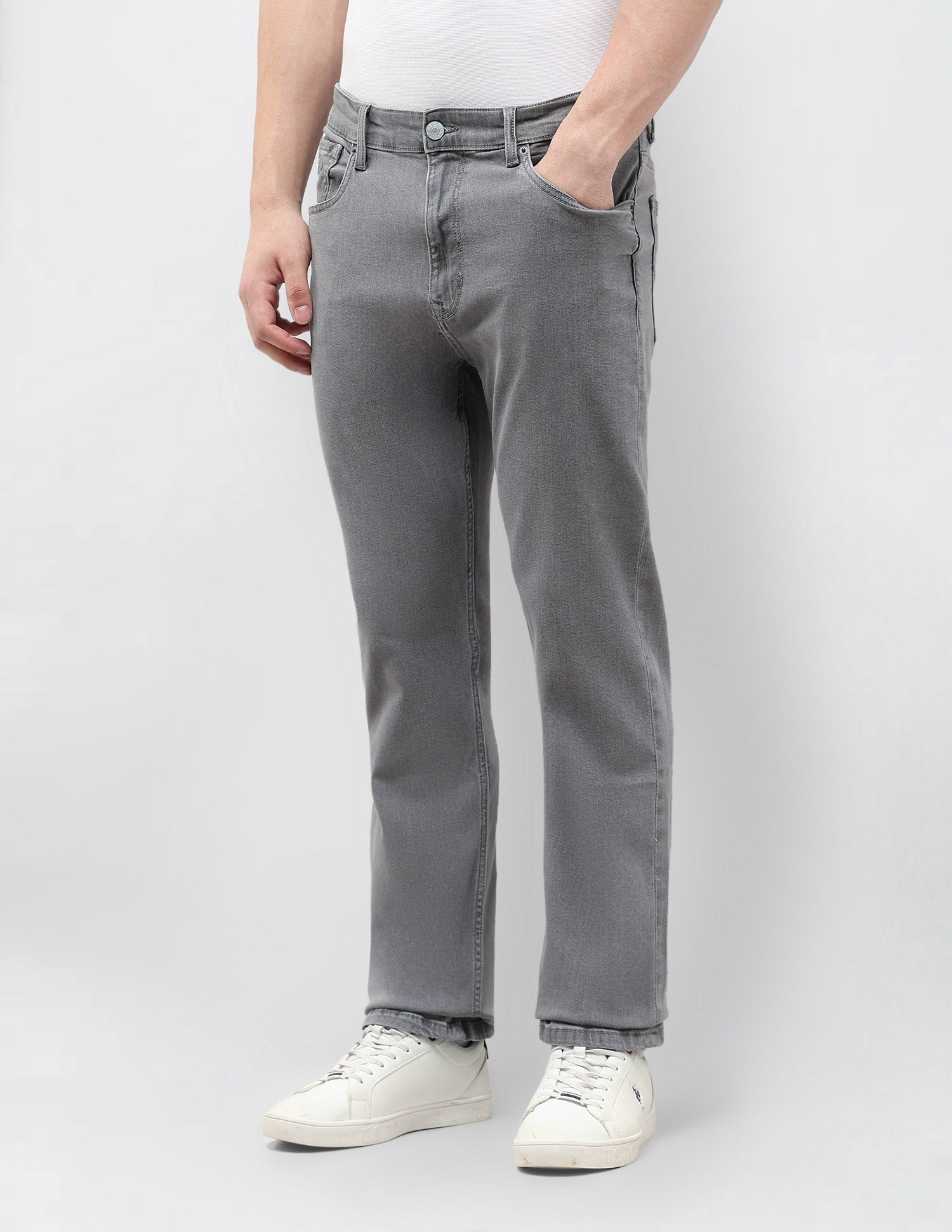 Connor Bootcut Grey Jeans Grey - U.S. POLO ASSN. | Large