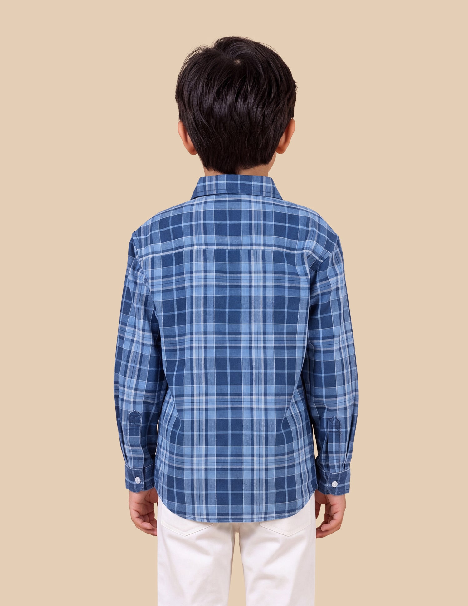Tartan Checked Dobby Shirt Blue - U.S. Polo Assn. India | Large