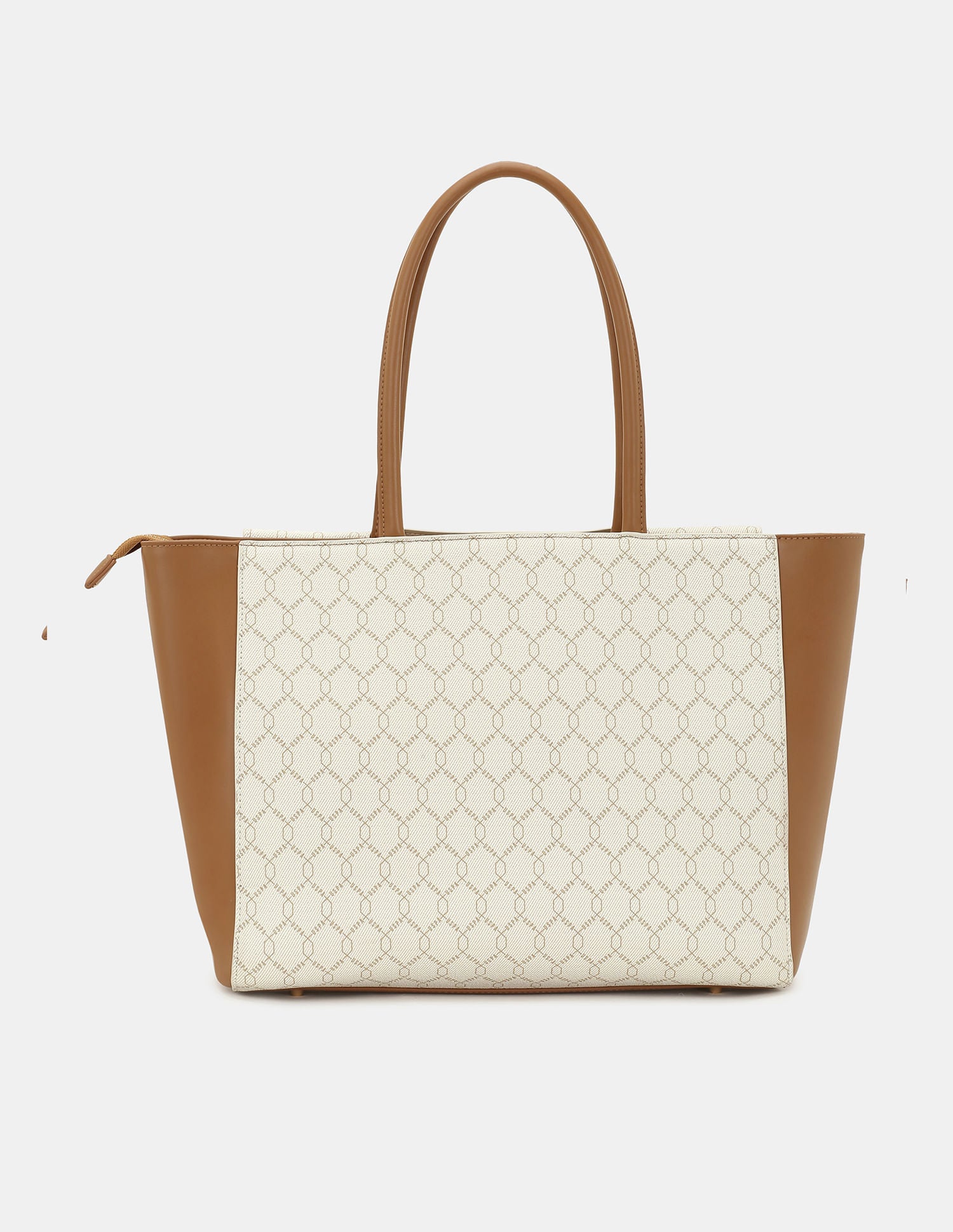 Women Belle monogram Statement Tote Bag Beige - U.S. POLO ASSN. | Large
