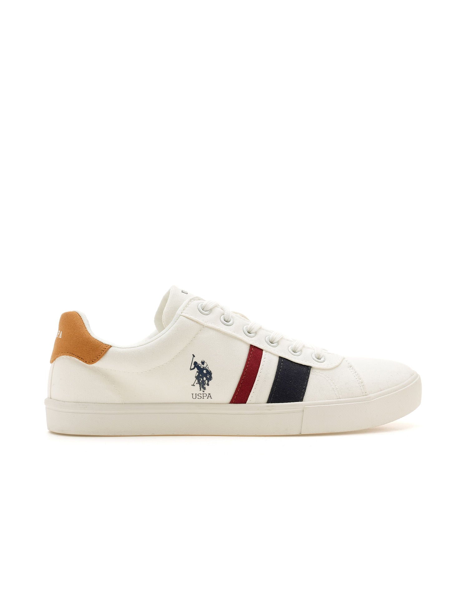 Striped Round Toe Abor 3.0 Sneakers Off White - U.S. POLO ASSN. | Large