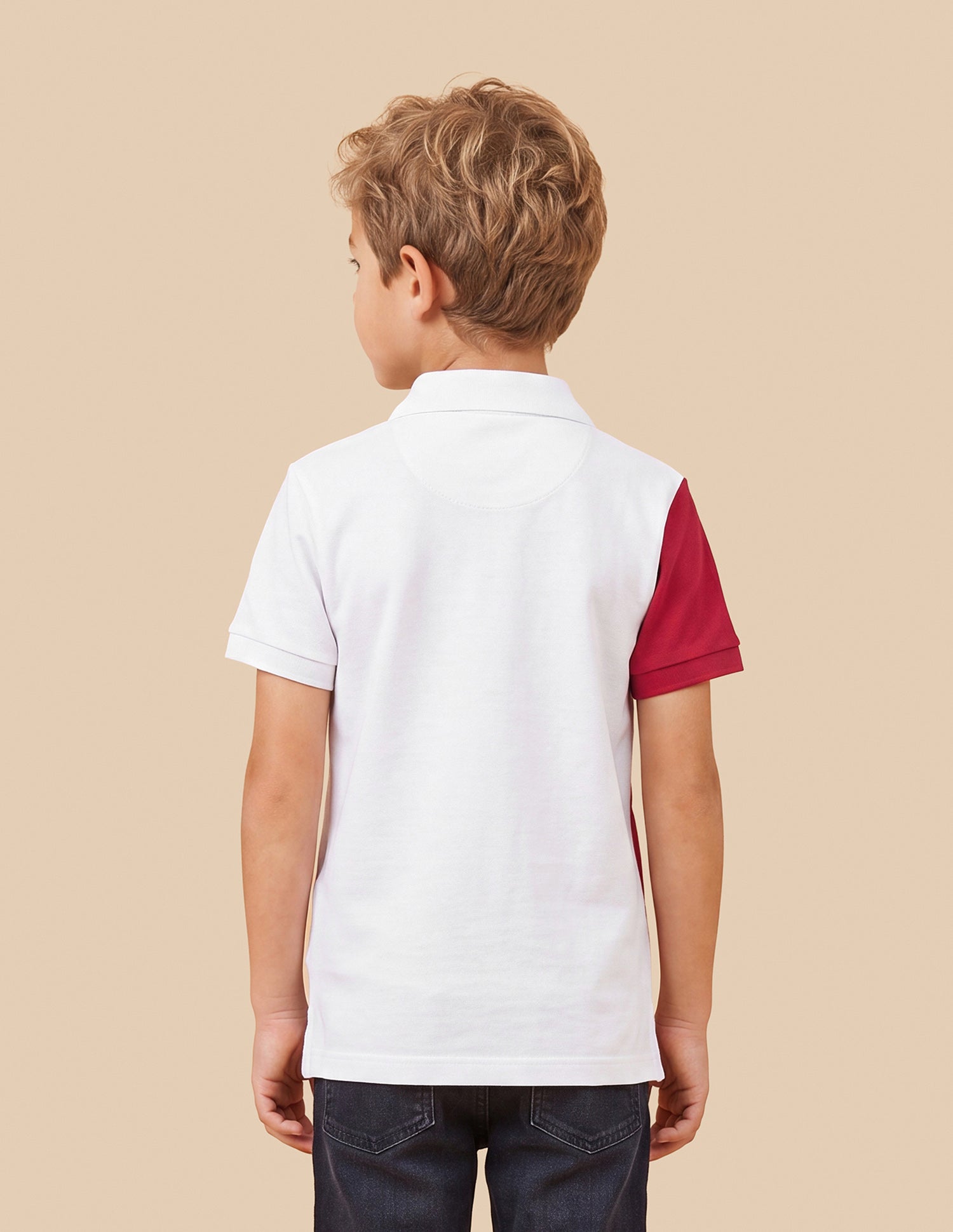 Graphic Brand Printed Regular Fit Polo Shirt Off White - U.S. Polo Assn. India | Large