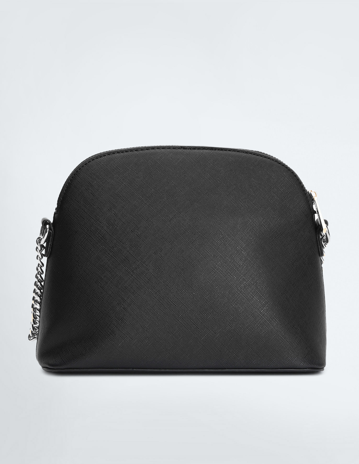 Chain Detail Dome Sling Bag Black - U.S. POLO ASSN. | Large