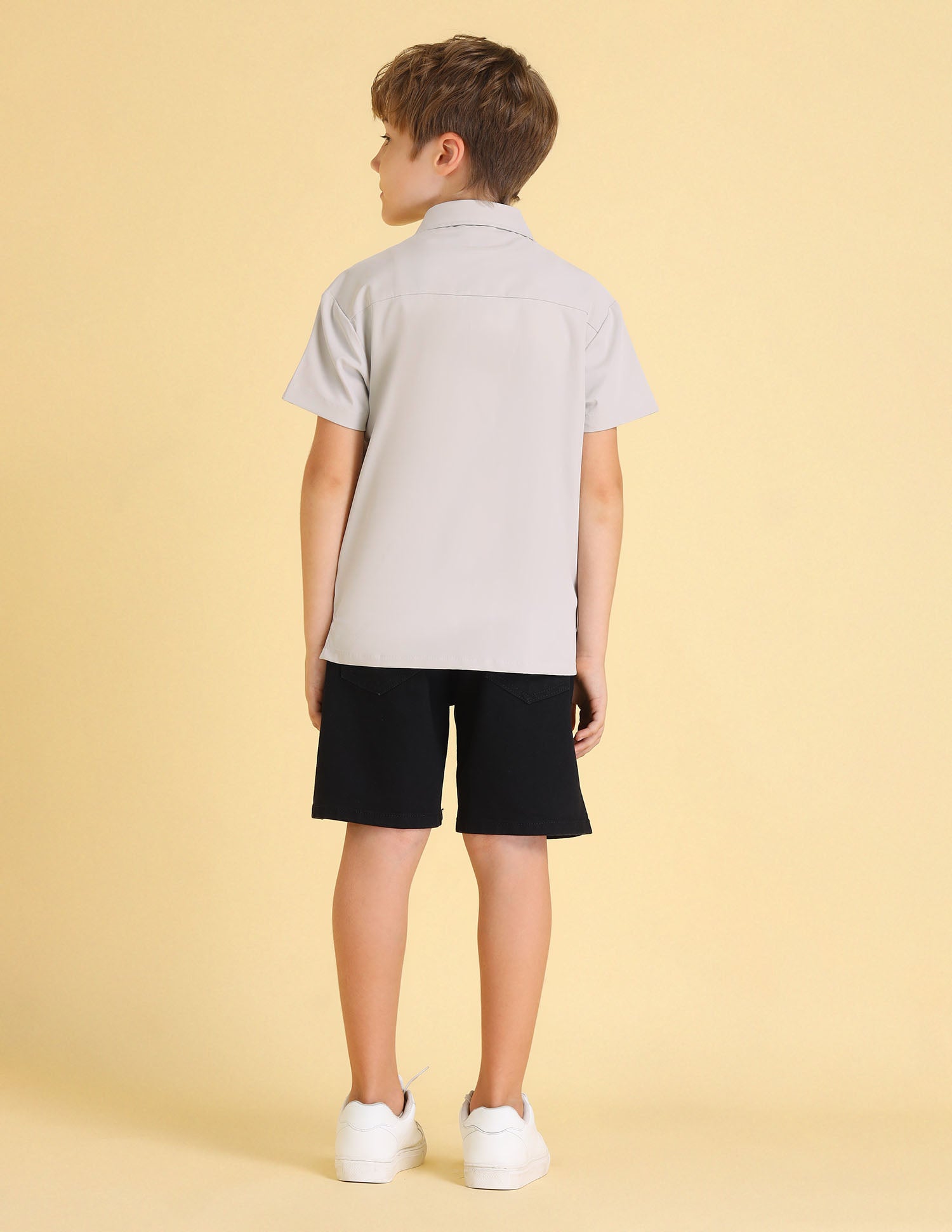 UKSHT1514 CREAM Boys Shirt Cream - U.S. POLO ASSN. | Large