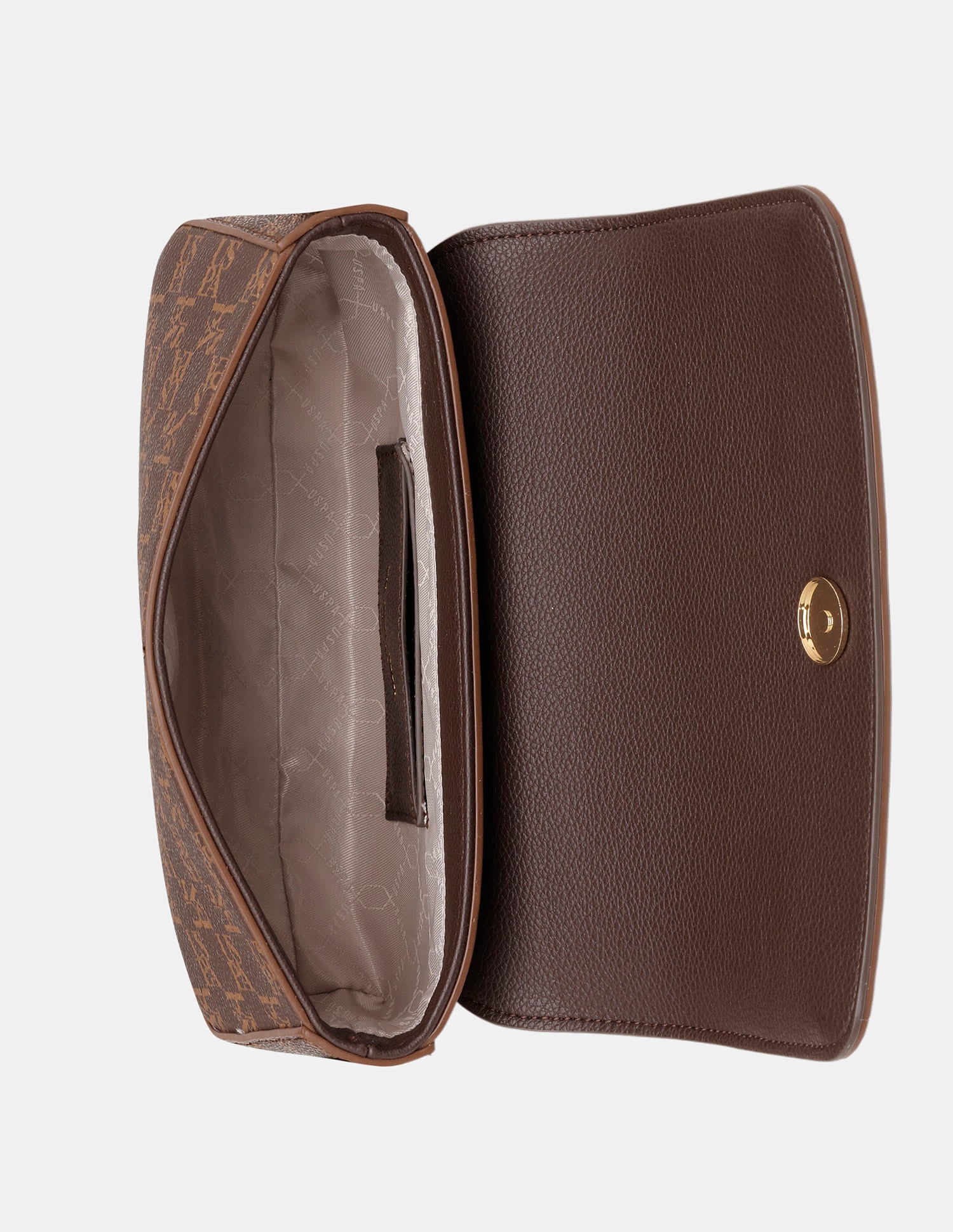 Women Cara Monogram Crossbody Bag Brown - U.S. Polo Assn. India | Large